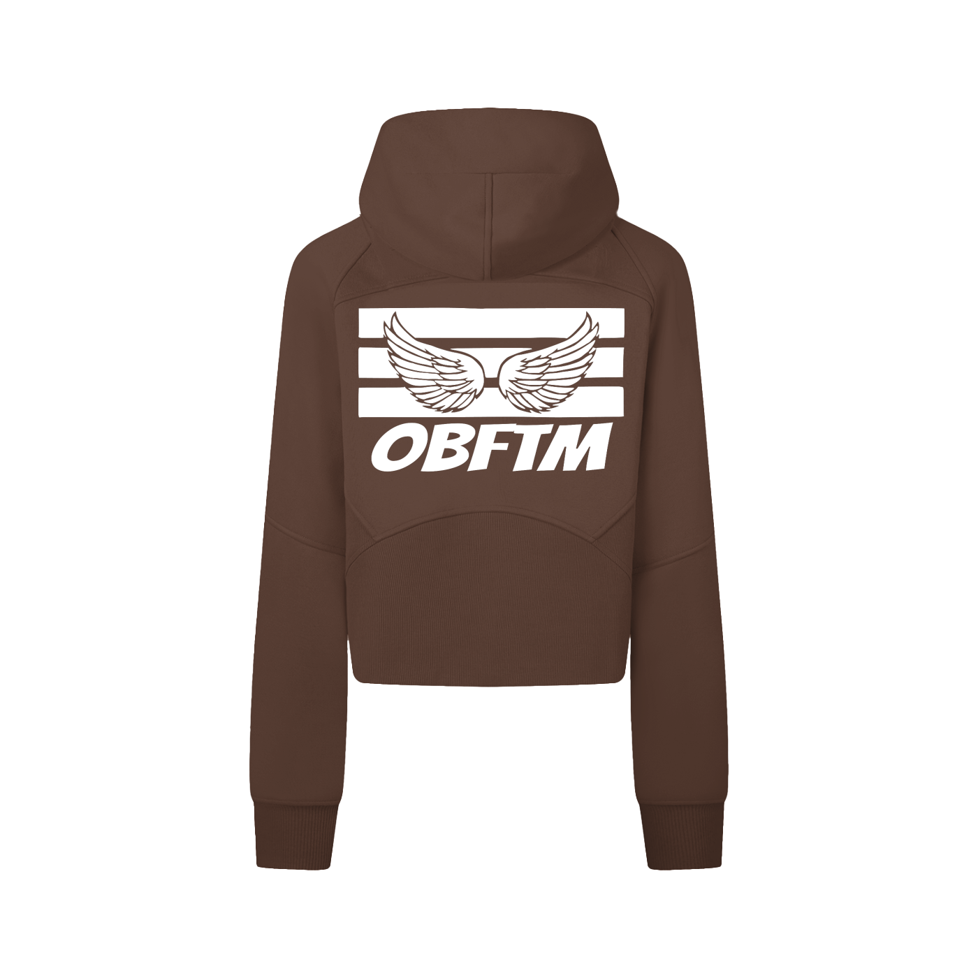 Cropped Zip-Through Hoodie