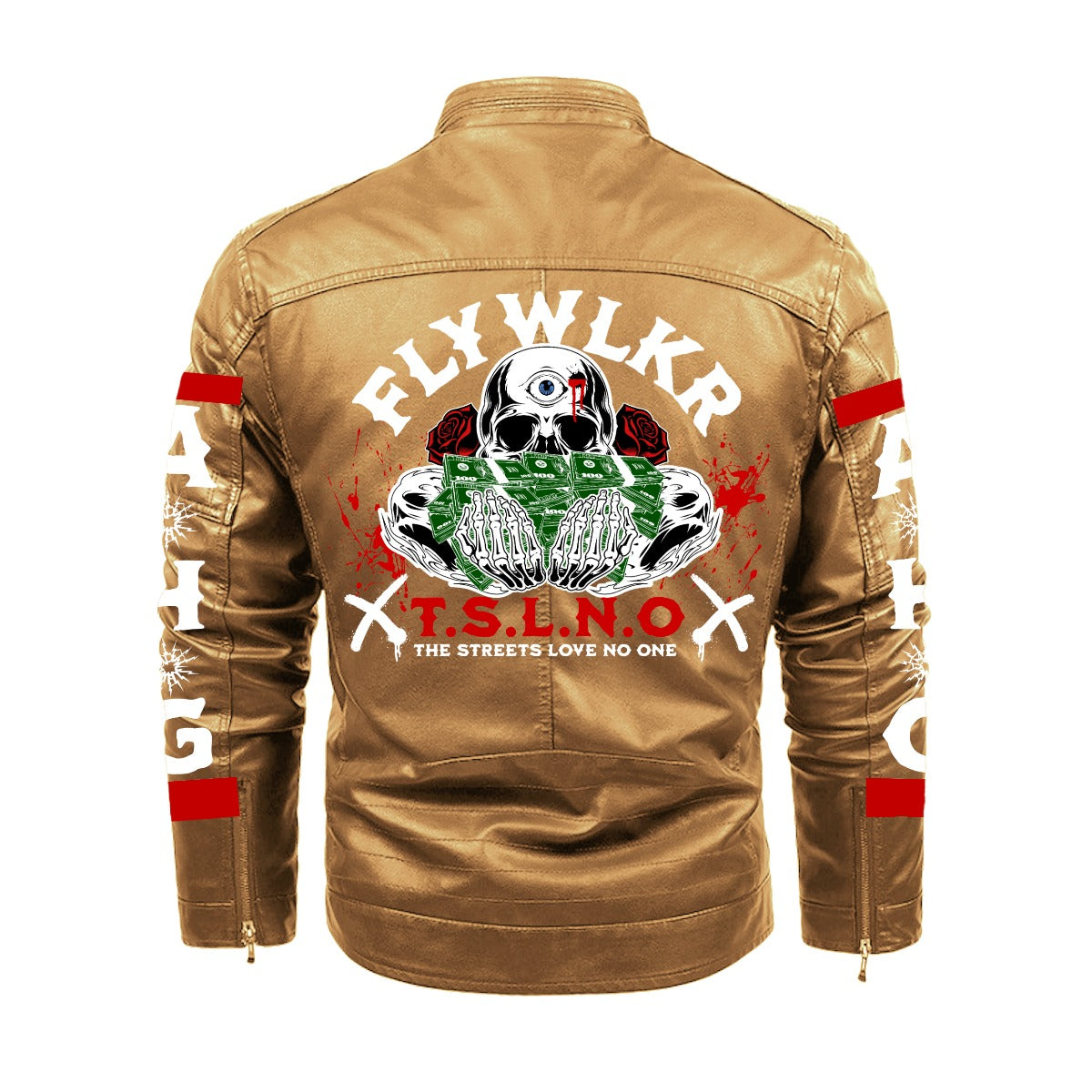 FLYWLKR "T.S.L.N.O" Leather Jacket (DTF)