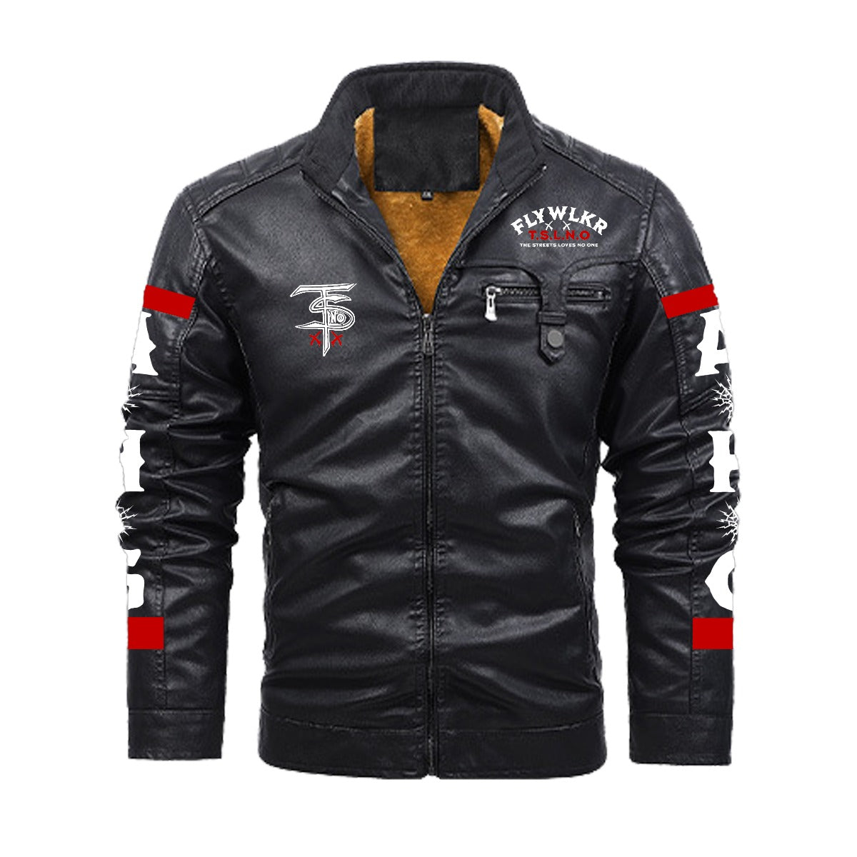 FLYWLKR "T.S.L.N.O" Leather Jacket (DTF)