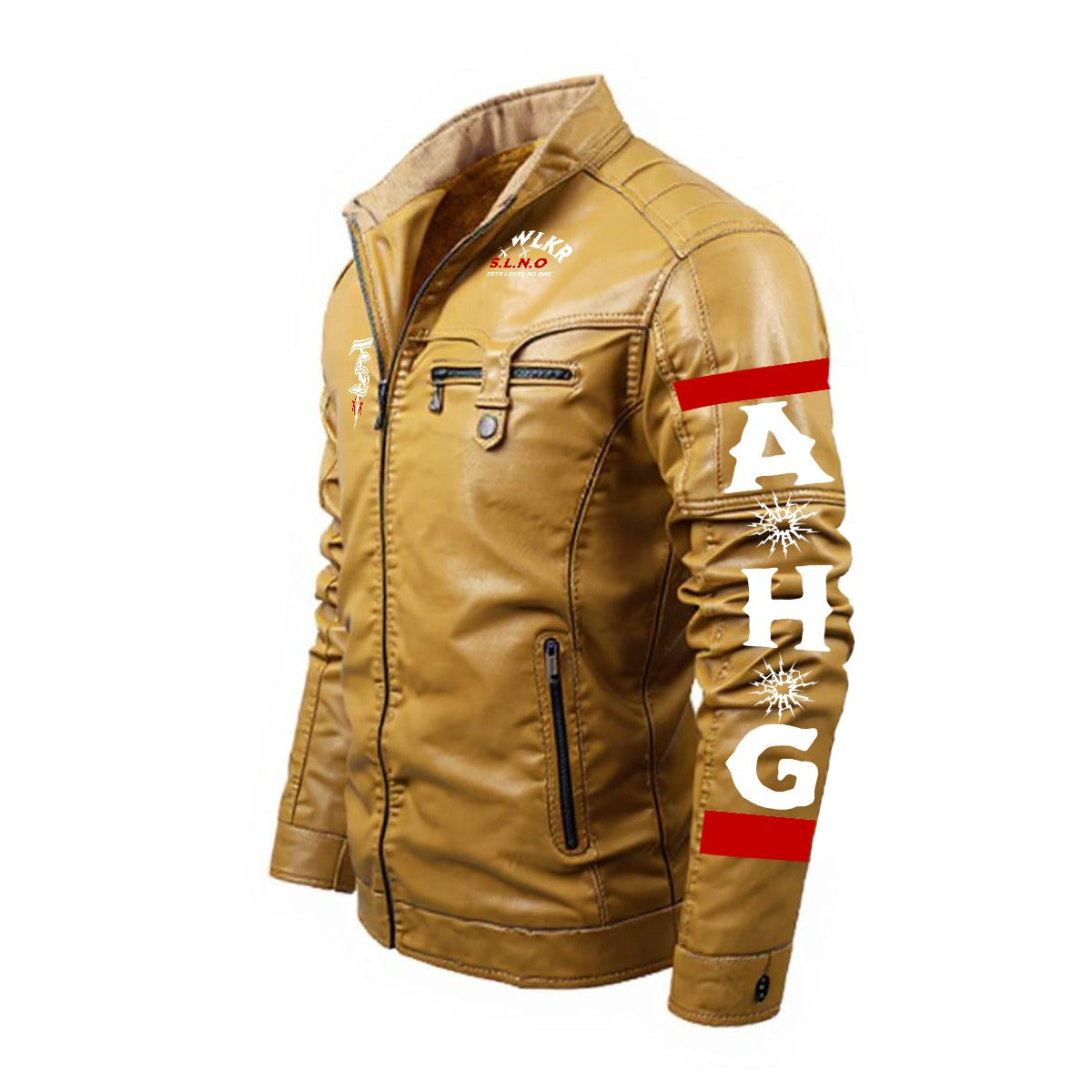 FLYWLKR "T.S.L.N.O" Leather Jacket (DTF)