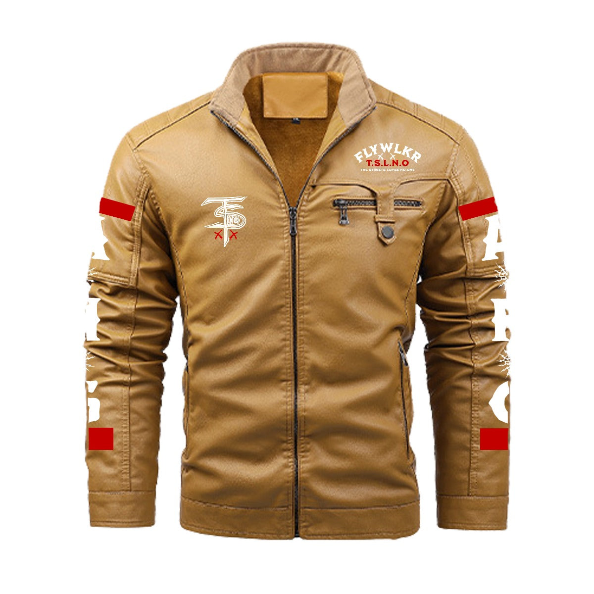 FLYWLKR "T.S.L.N.O" Leather Jacket (DTF)