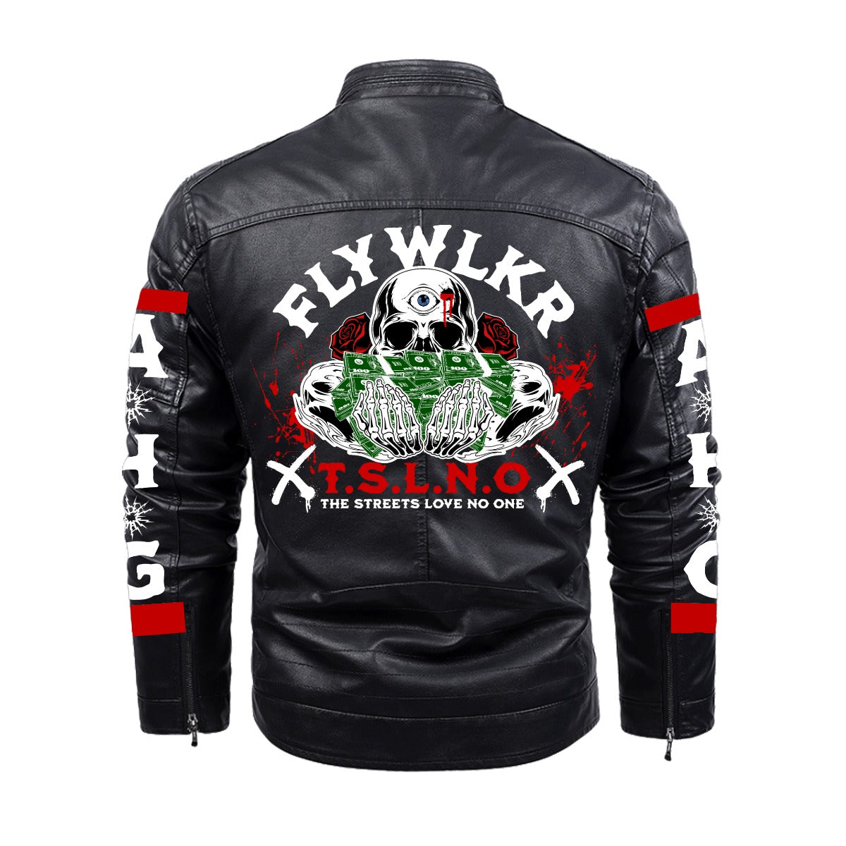 FLYWLKR "T.S.L.N.O" Leather Jacket (DTF)