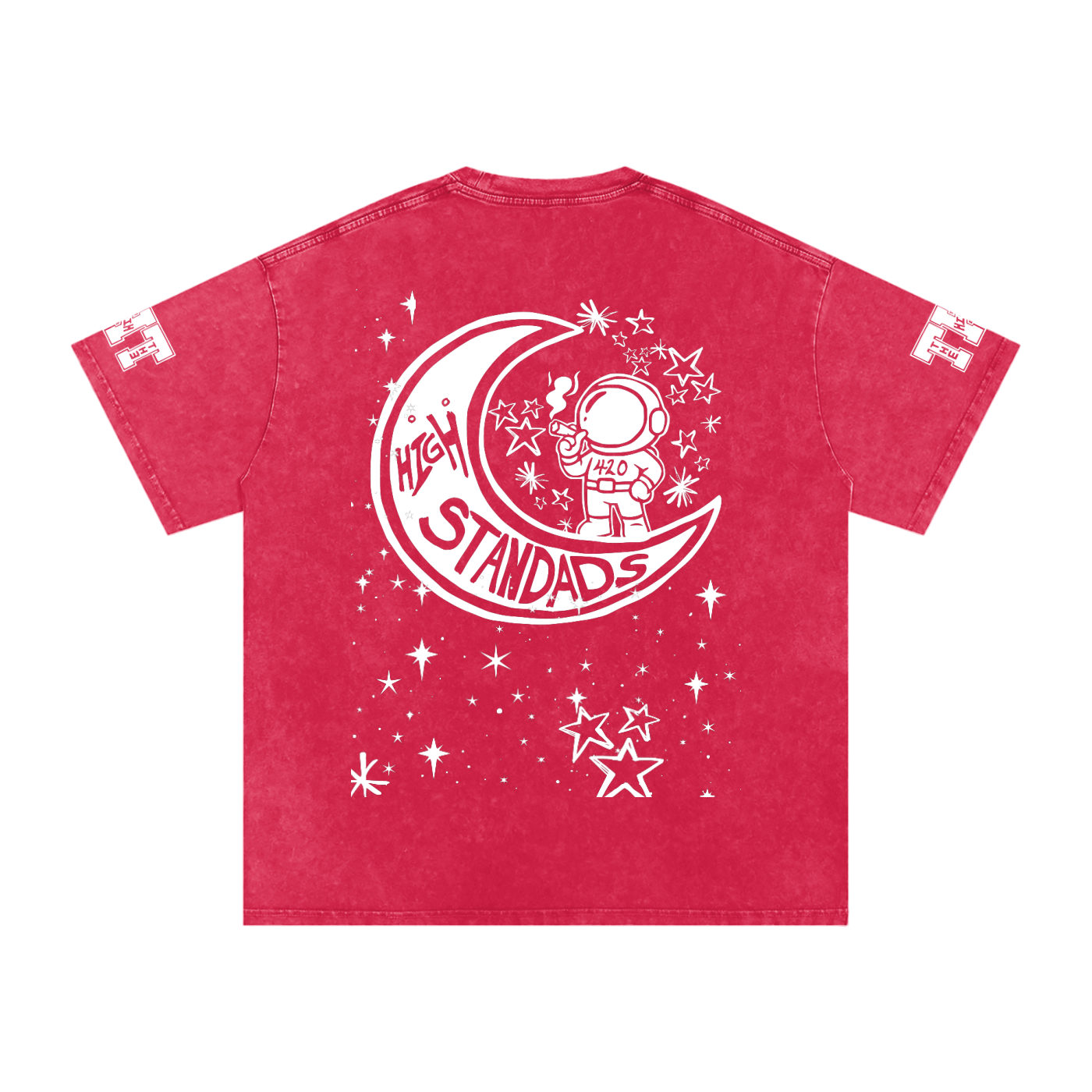 FLYWLKR "THE HIGH CLASS" Snow Washed Oversized Cotton T-Shirt