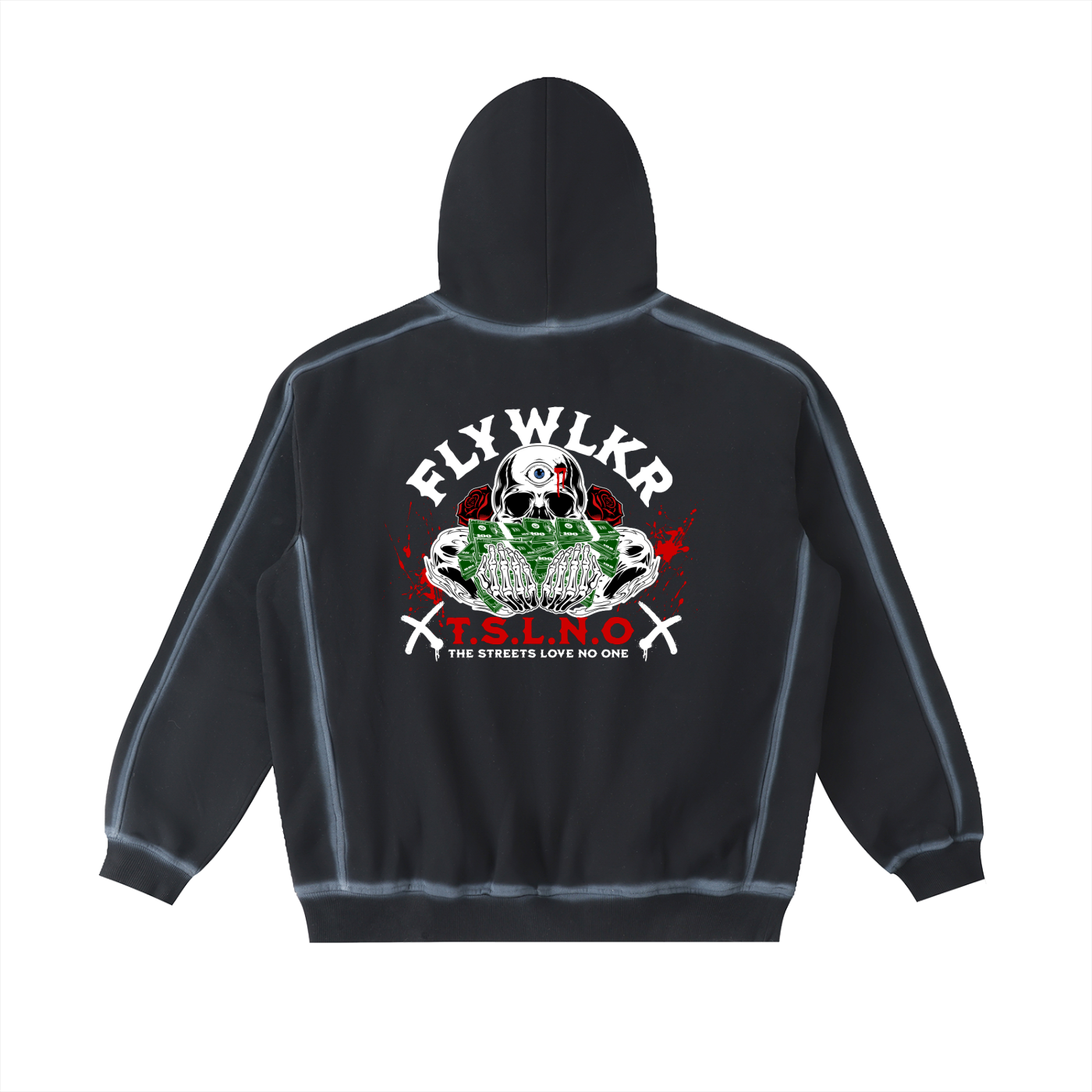 FLYWLKR "T.S.L.N.O" Sunfaded Edge Fleece Hoodie
