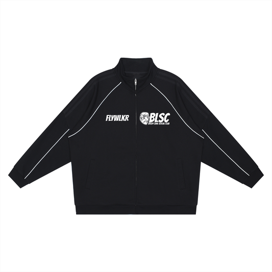 BREDY LANE SOCIAL CLUB Reflection Striped Raglan Sleeve  Jacket