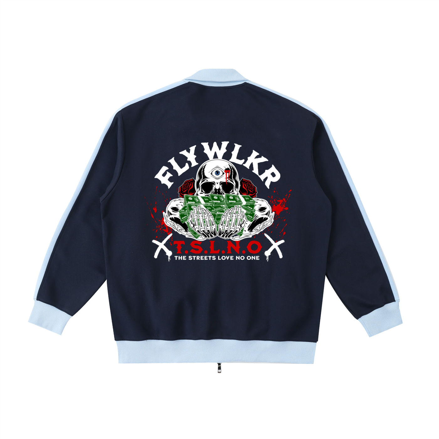 FLYWLKR "T.S.L.N.O" Contrast Trim Stand Collar Jacket