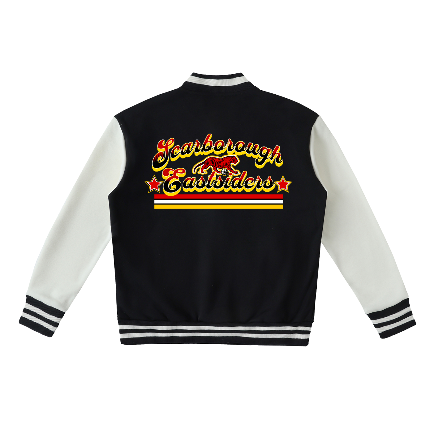 FLYWLKR X EASTSIDERS SC Two-Tone Fleeced Varsity Jacket