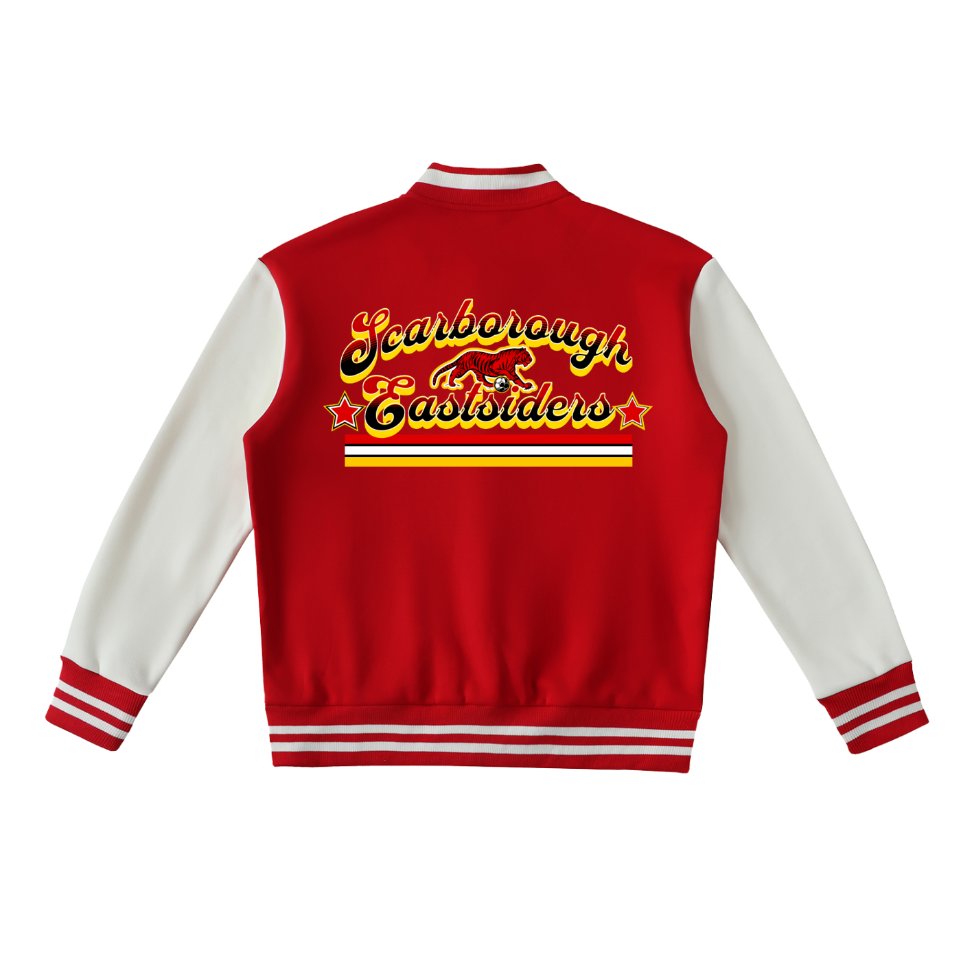 FLYWLKR X EASTSIDERS SC Two-Tone Fleeced Varsity Jacket