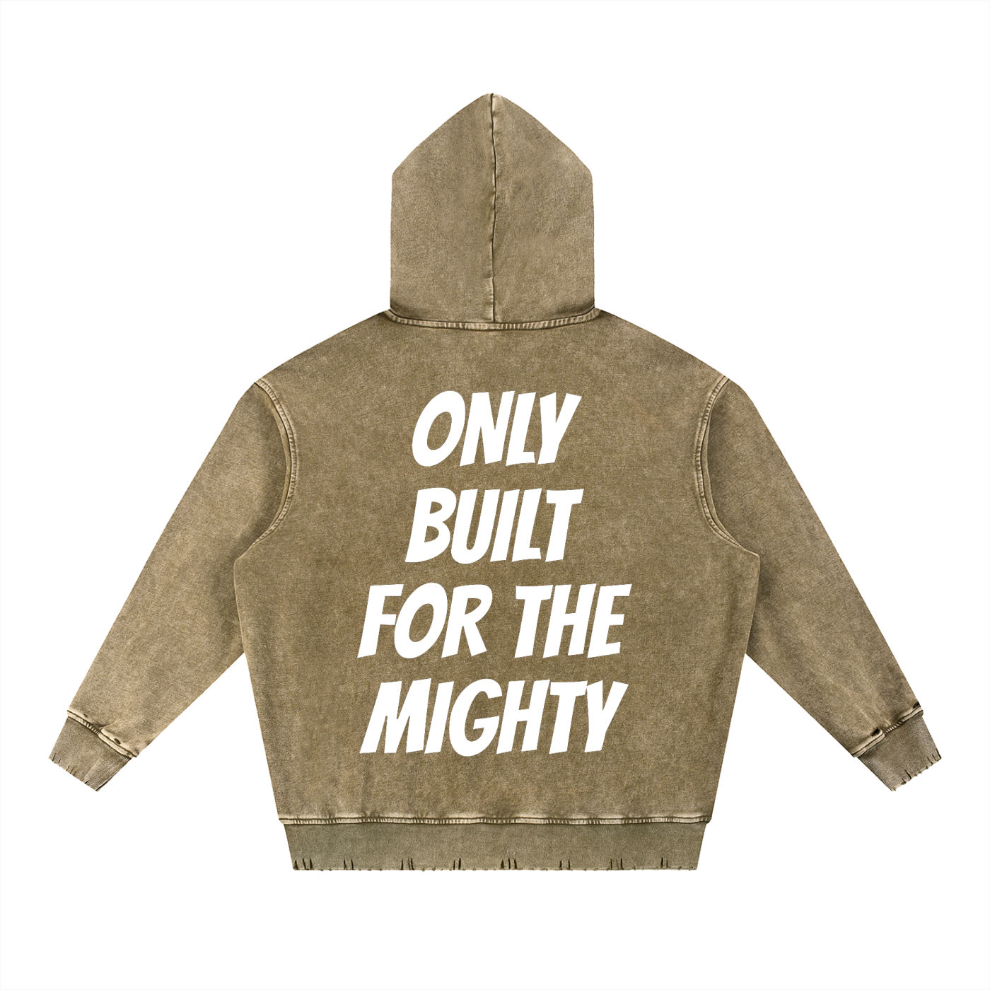 FLYWLKR "ORIGINALS" Snow Wash Hand-Frayed Heavyweight  Hoodie
