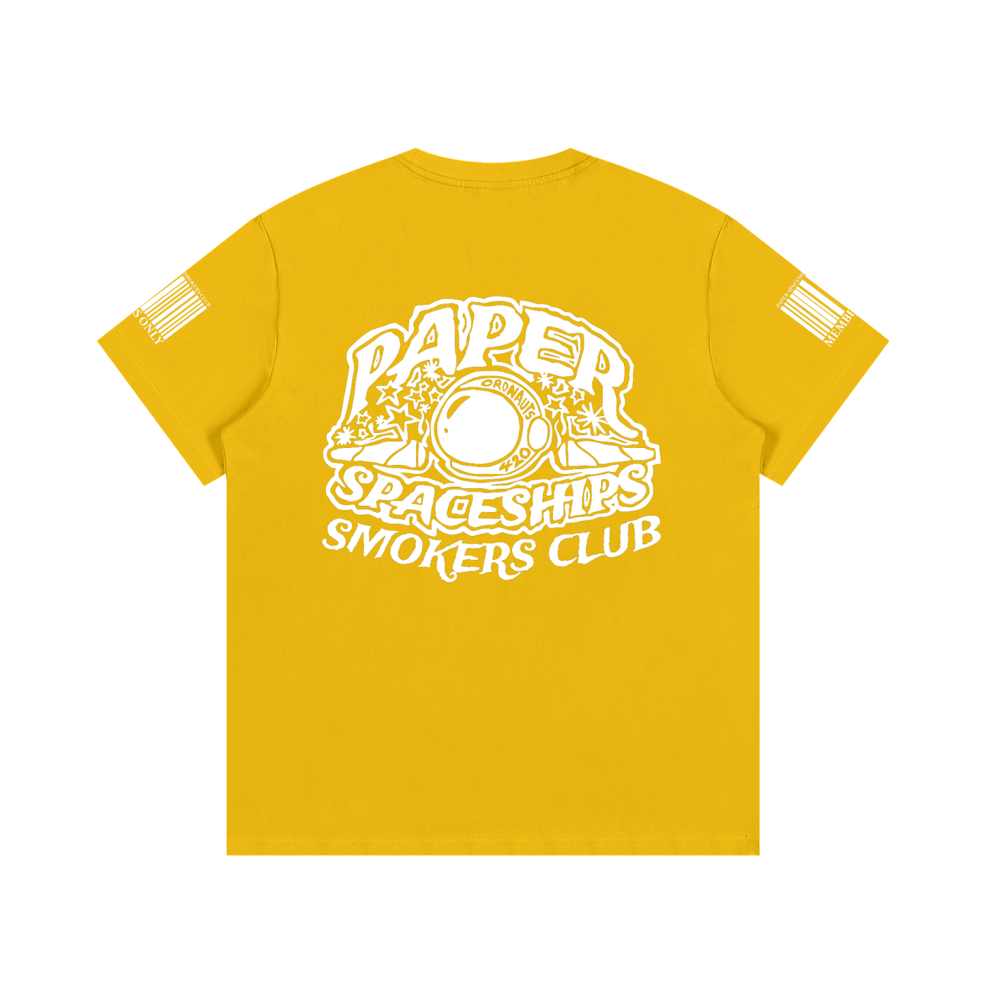 FLYWLKR "PAPER SPACESHIPS SMOKERS CLUB" Essential Cotton T-Shirt