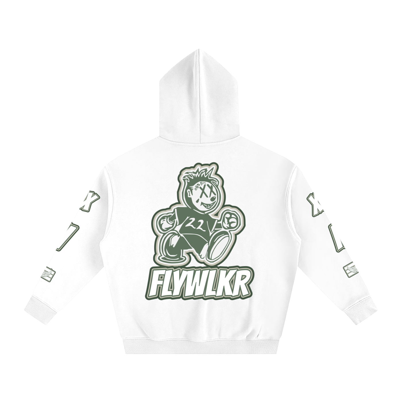 FLYWLKR ORIGINALS "OLIMOSSCREM" Oversize Fleeced Hoodie