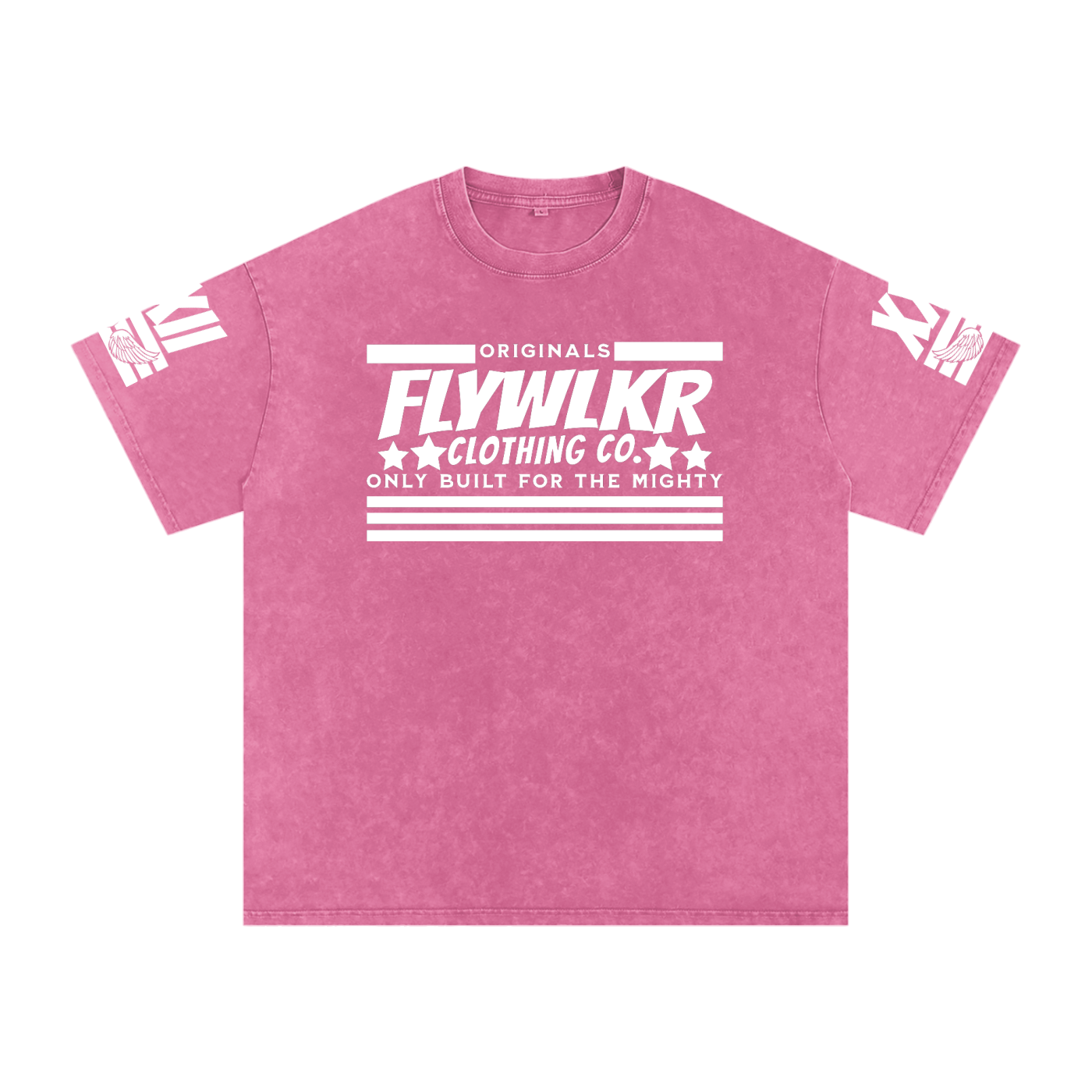 FLYWLKR "ORIGINALS" Snow Washed Oversized Cotton T-Shirt