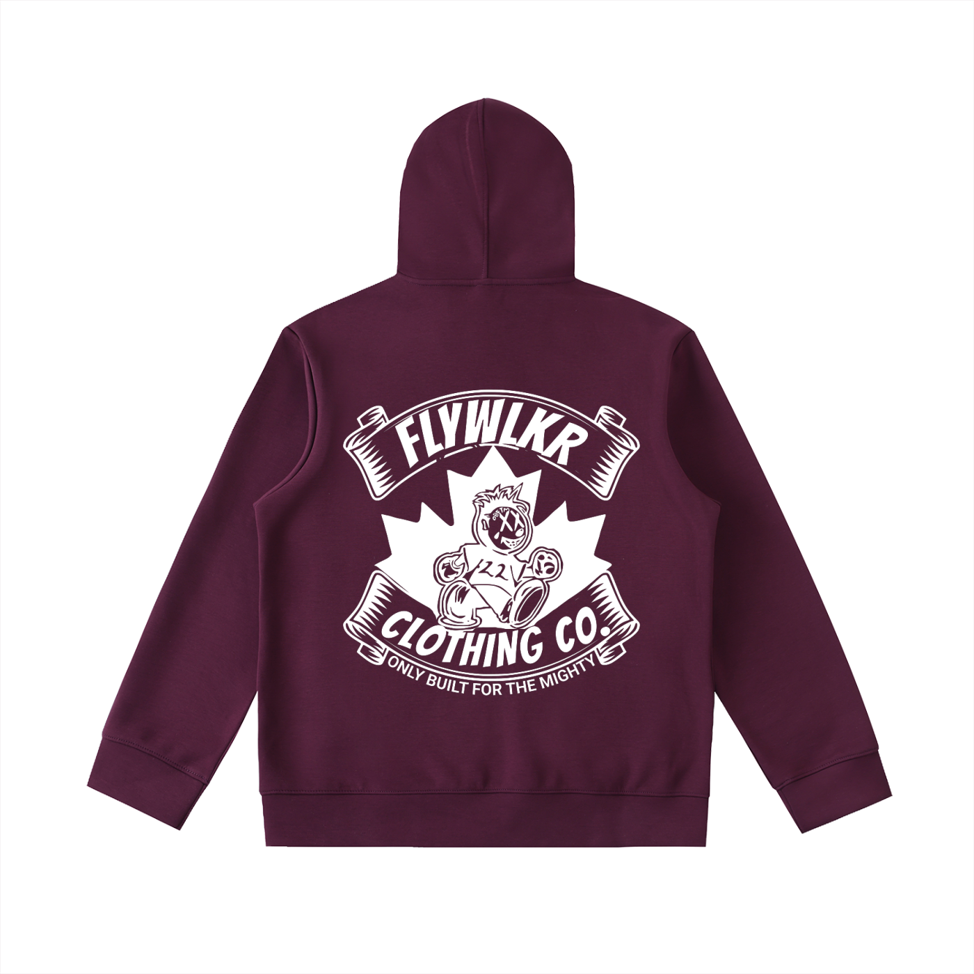 FLYWLKR "ORIGINALS" Essential Heavyweight High Neck  Zip-Up Hoodie
