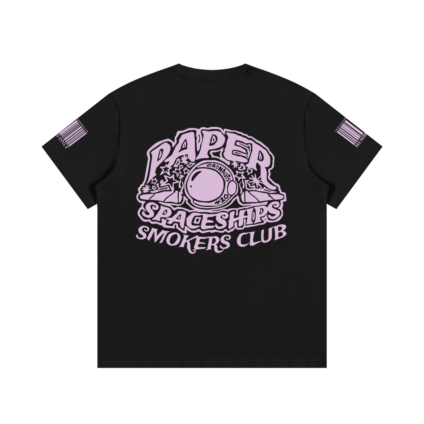 FLYWLKR "PAPER SPACESHIPS SMOKERS CLUB" Essential Cotton T-Shirt