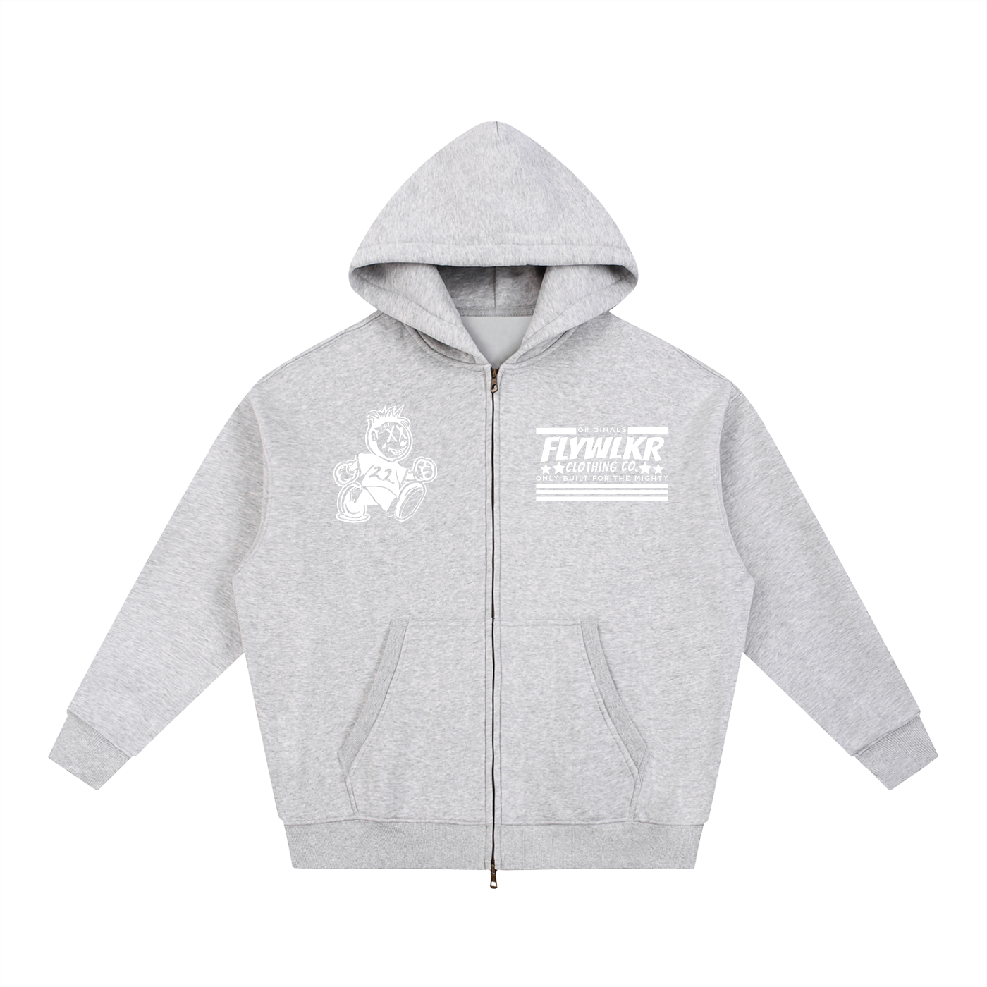 FLYWLKR "ORIGINAL" Essential Fleece Boxy Hoodie
