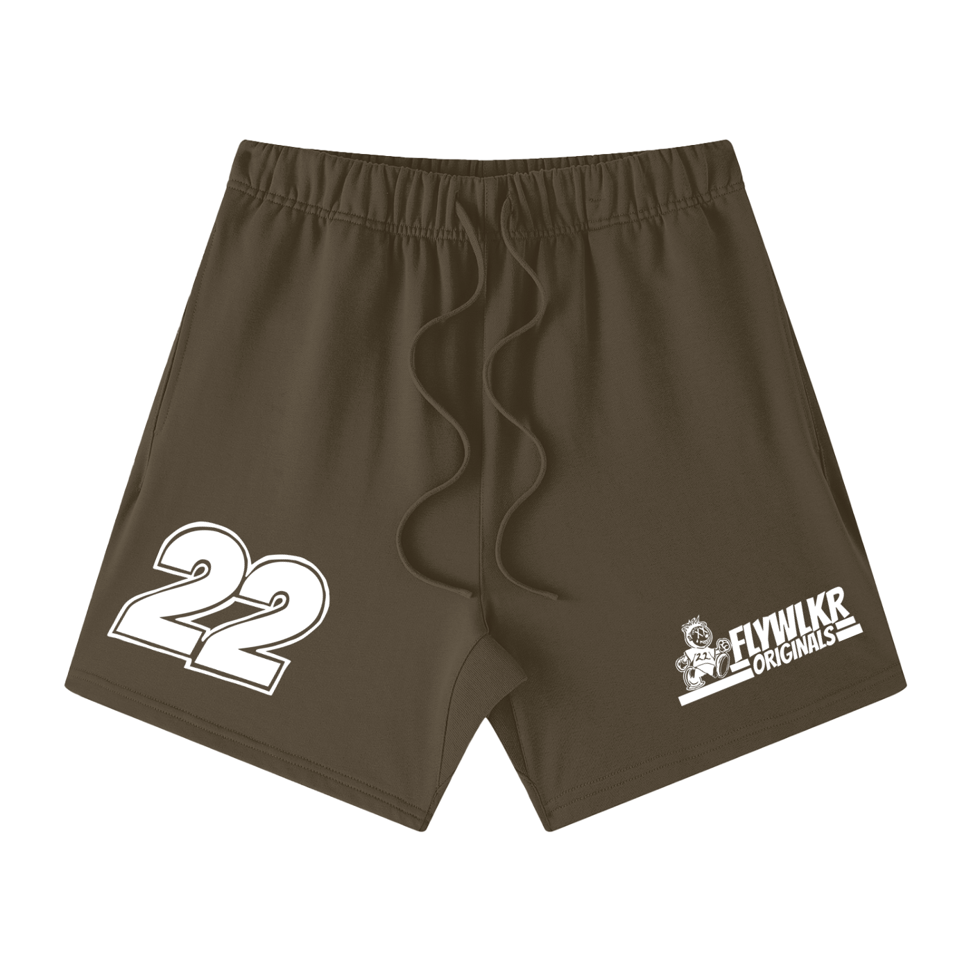 FLYWLKR "ORIGINALS" Unisex Earth Tone Loose Fit Cotton Shorts