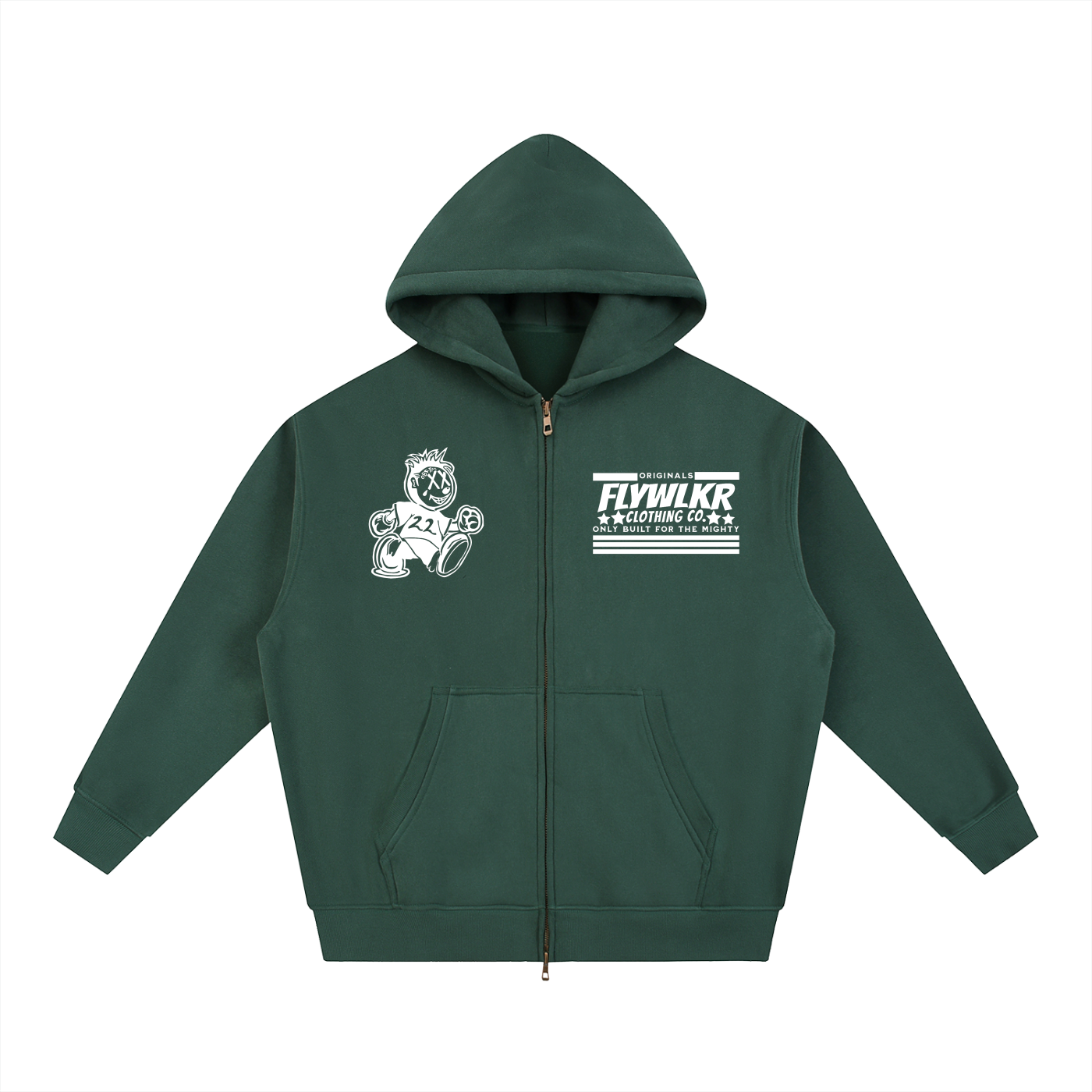 FLYWLKR "ORIGINAL" Essential Fleece Boxy Hoodie