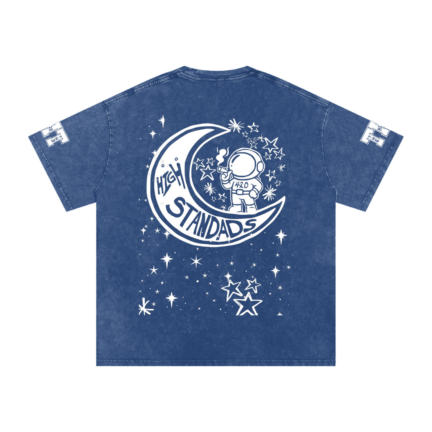 FLYWLKR "THE HIGH CLASS" Snow Washed Oversized Cotton T-Shirt