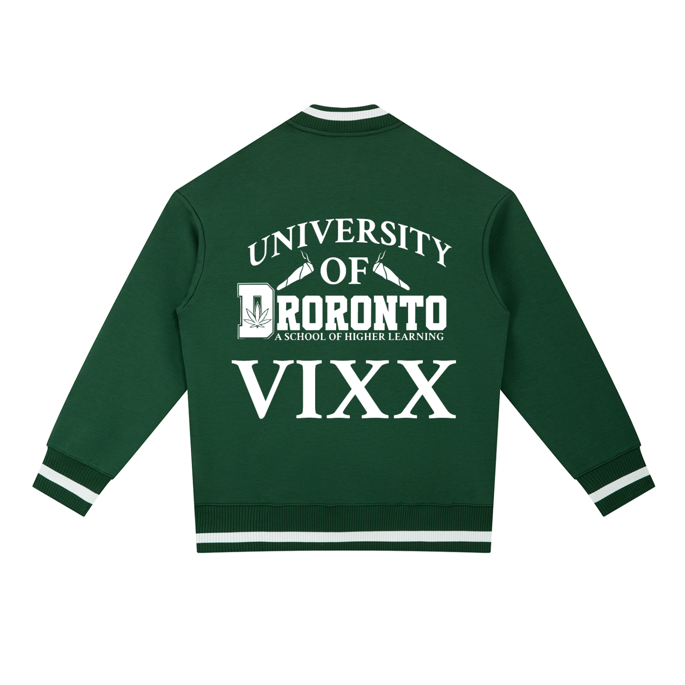 FLYWLKR "THE HIGH CLASS" Contrast Piping Zip Bomber Jacket