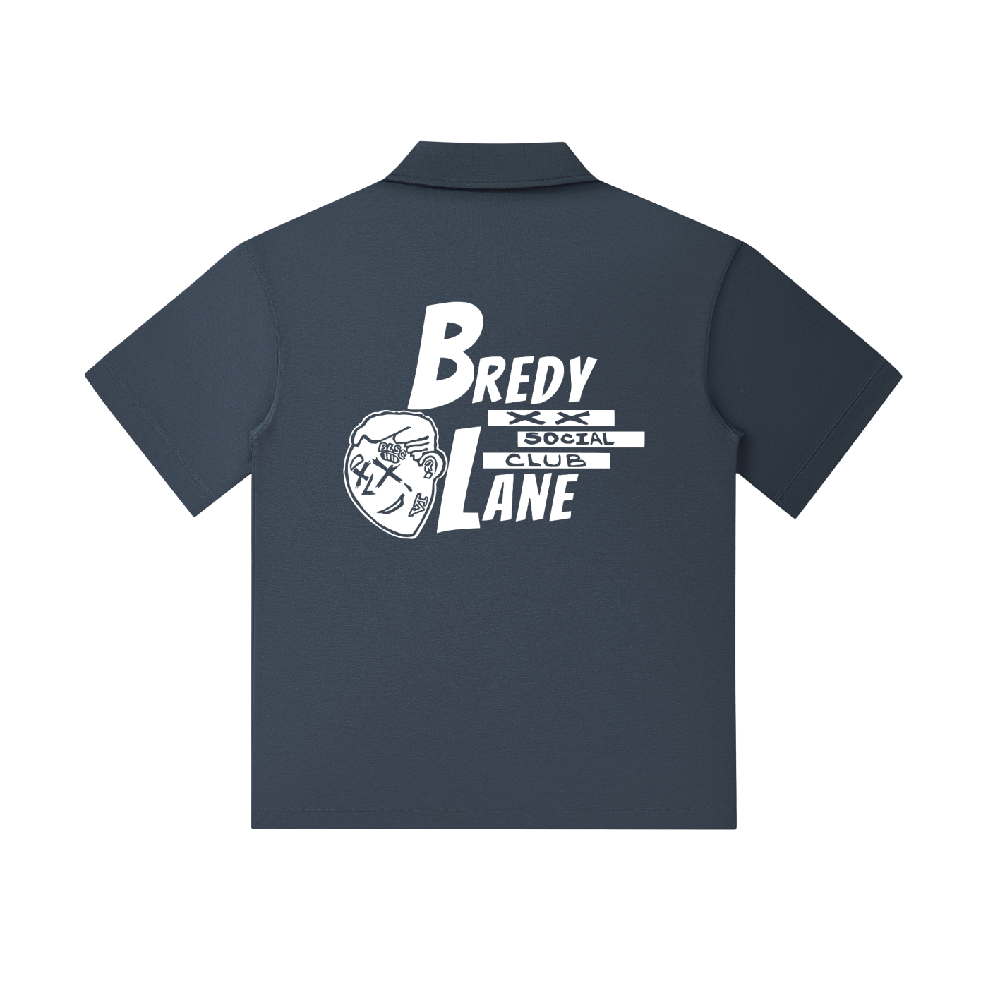 FLYWLKR "BREDY LANE SOCIAL CLUB" Drop Shoulder Short-Sleeve Polo