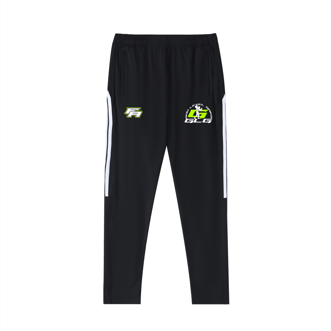 FLYWLKR "GLG" Side Stripe Running Pants