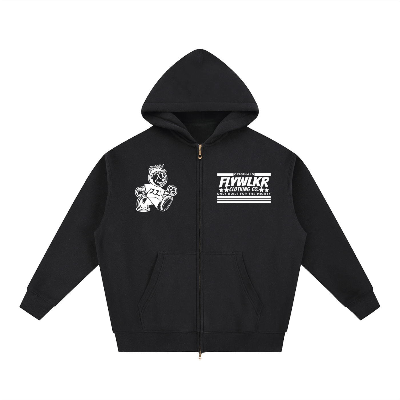 FLYWLKR "ORIGINAL" Essential Fleece Boxy Hoodie