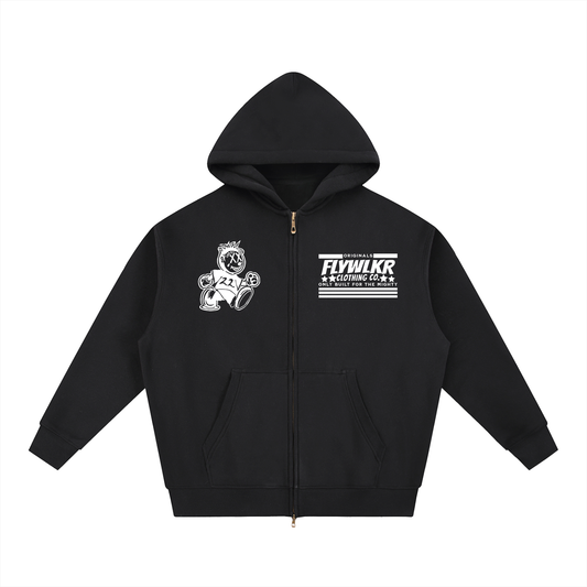 FLYWLKR "ORIGINAL" Essential Fleece Boxy Hoodie