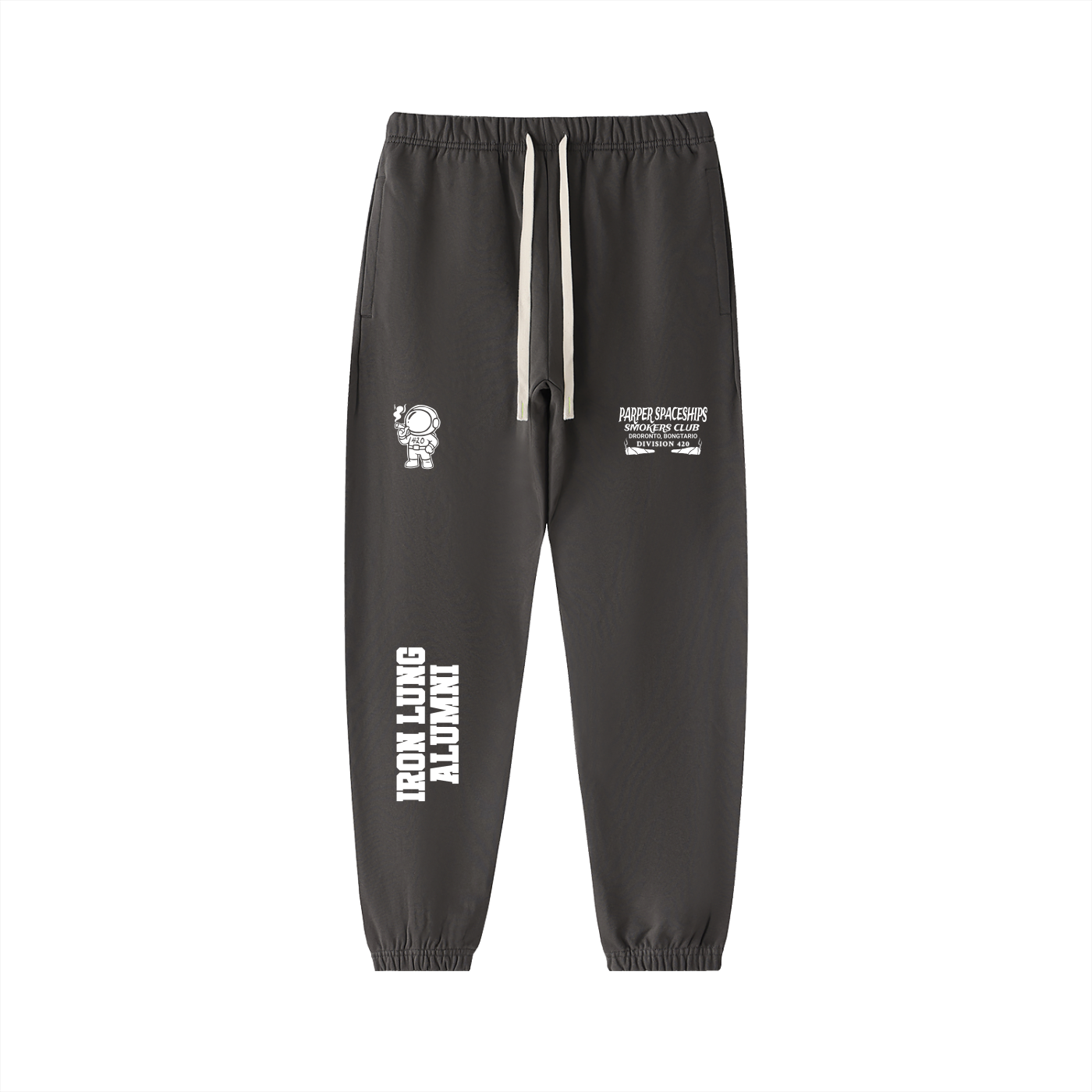FLYWLKR "PAPER SPACESHIPS SMOKERS CLUB" Essential Heavyweight Cotton Sweatpants