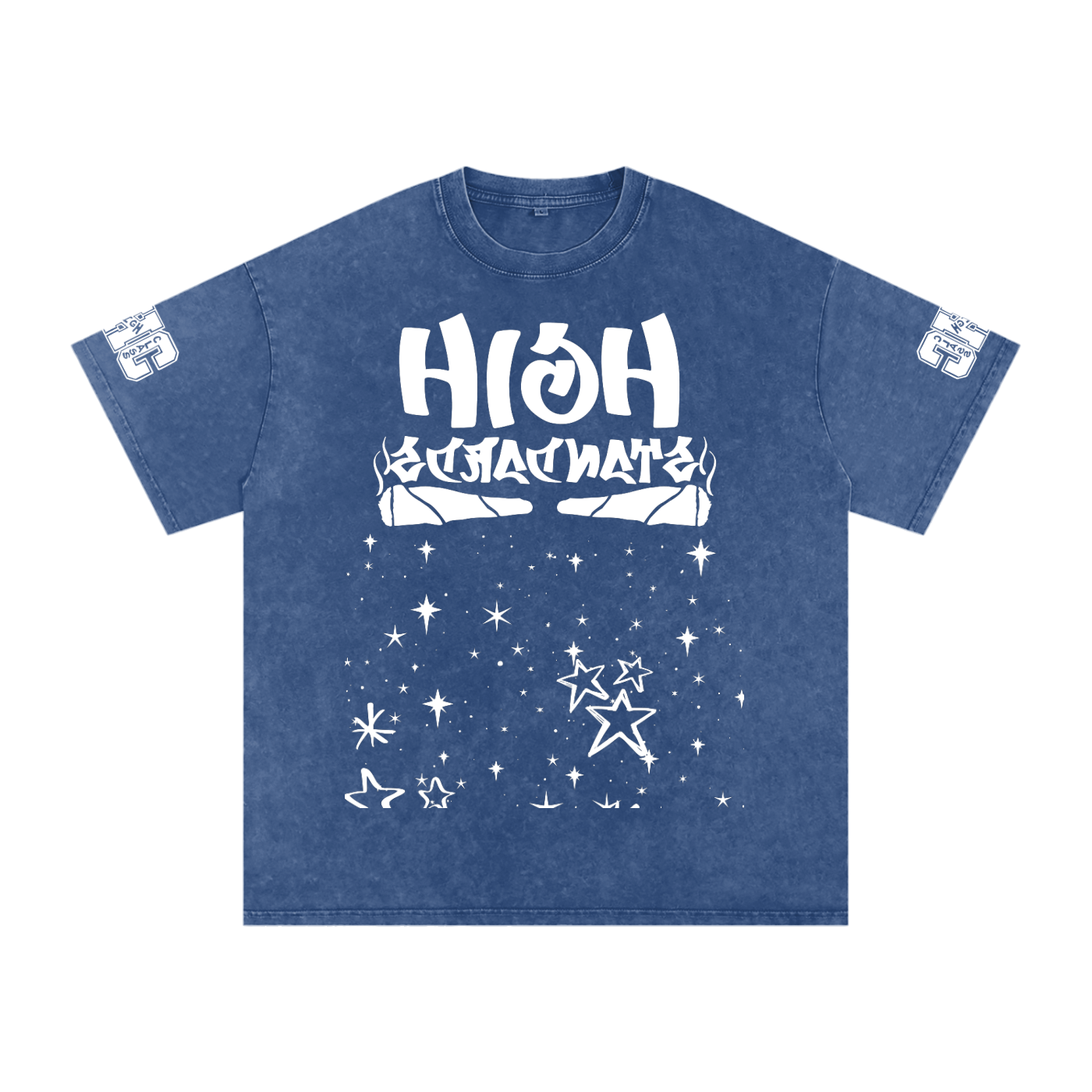 FLYWLKR "THE HIGH CLASS" Snow Washed Oversized Cotton T-Shirt