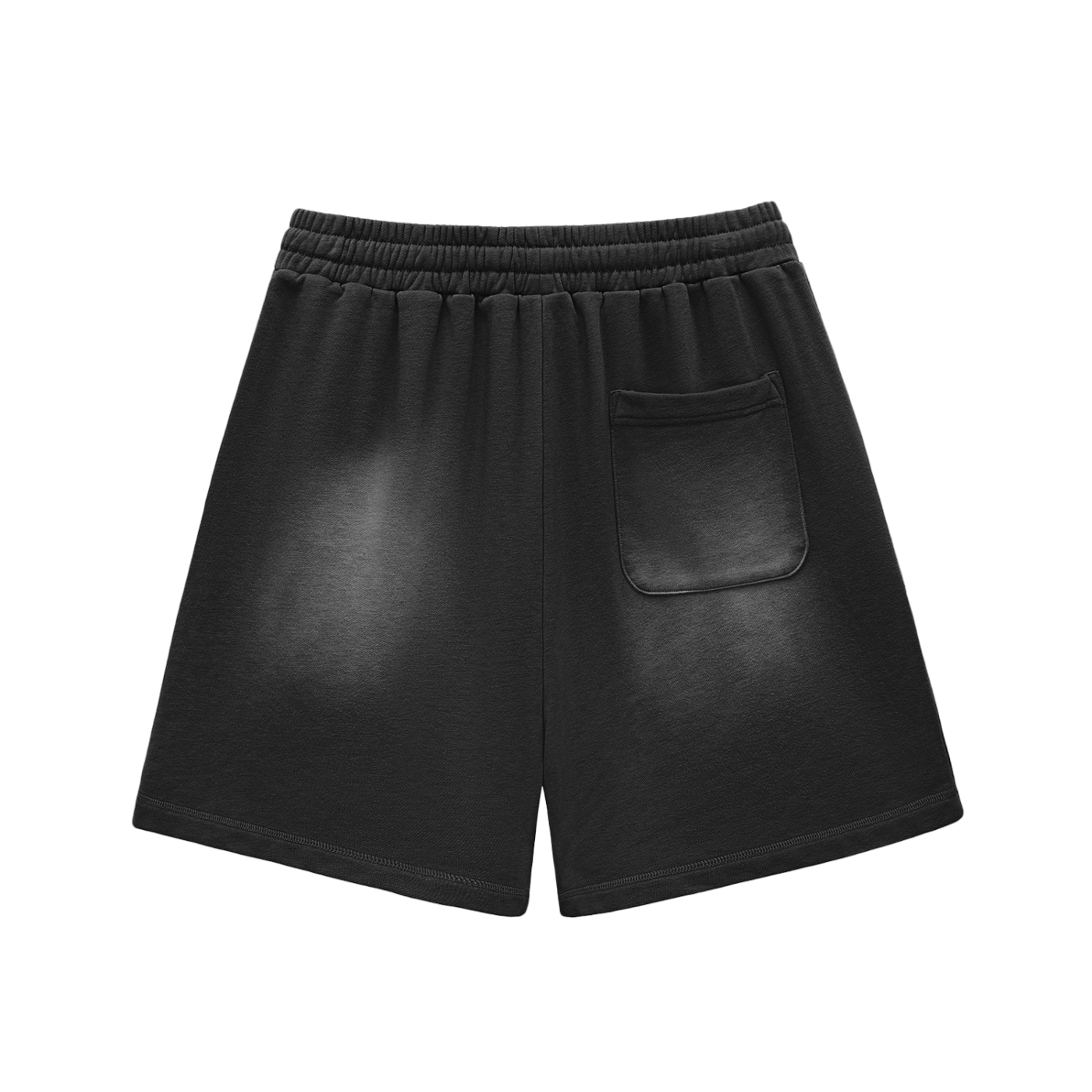 FLYWLKR "BREDY LANE SOCIAL CLUB" Sun Fade Raw Edge Cotton Shorts