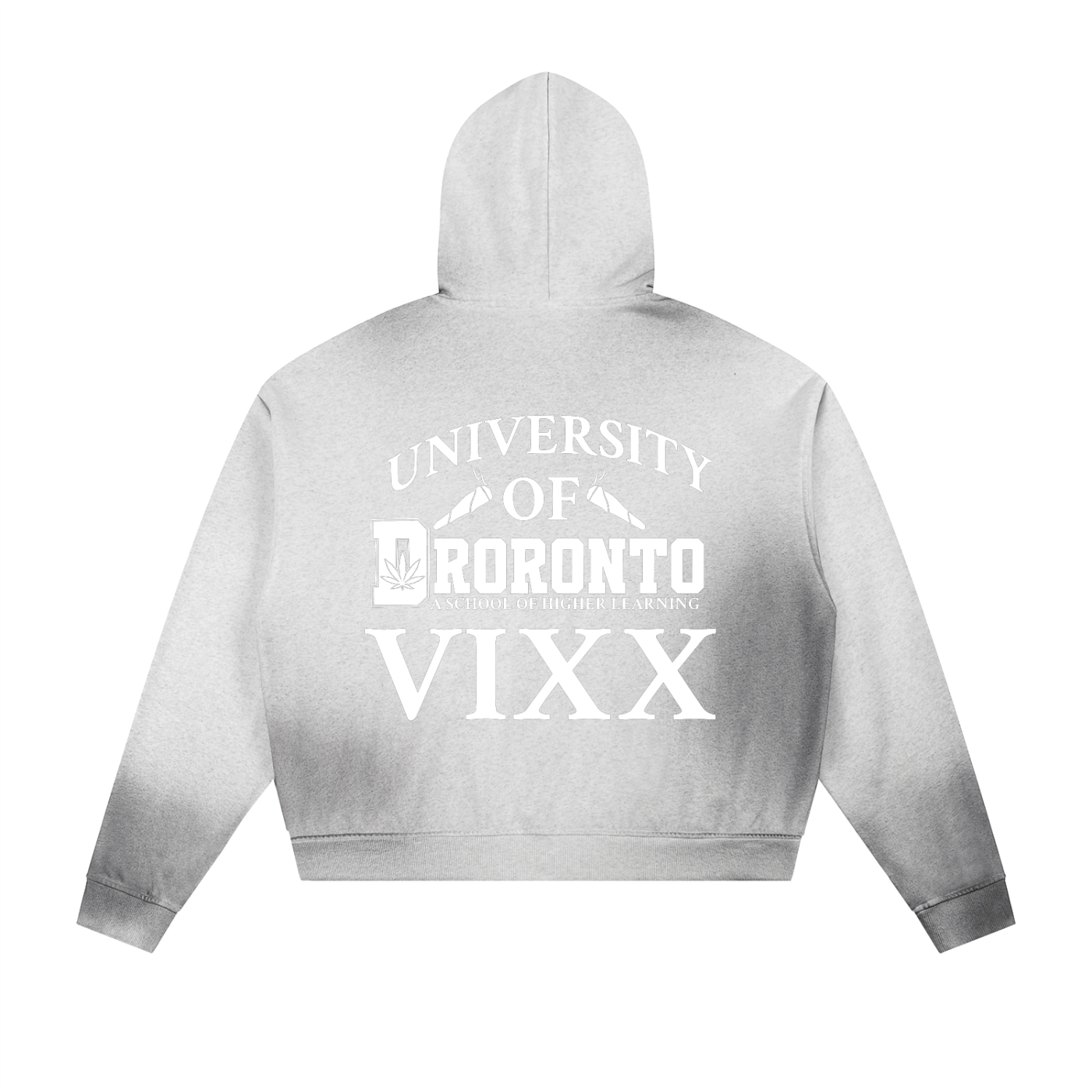 FLYWLKR "THE HIGH CLASS" Sun Fade Frayed Raw Edge Fleece Zip Hoodie