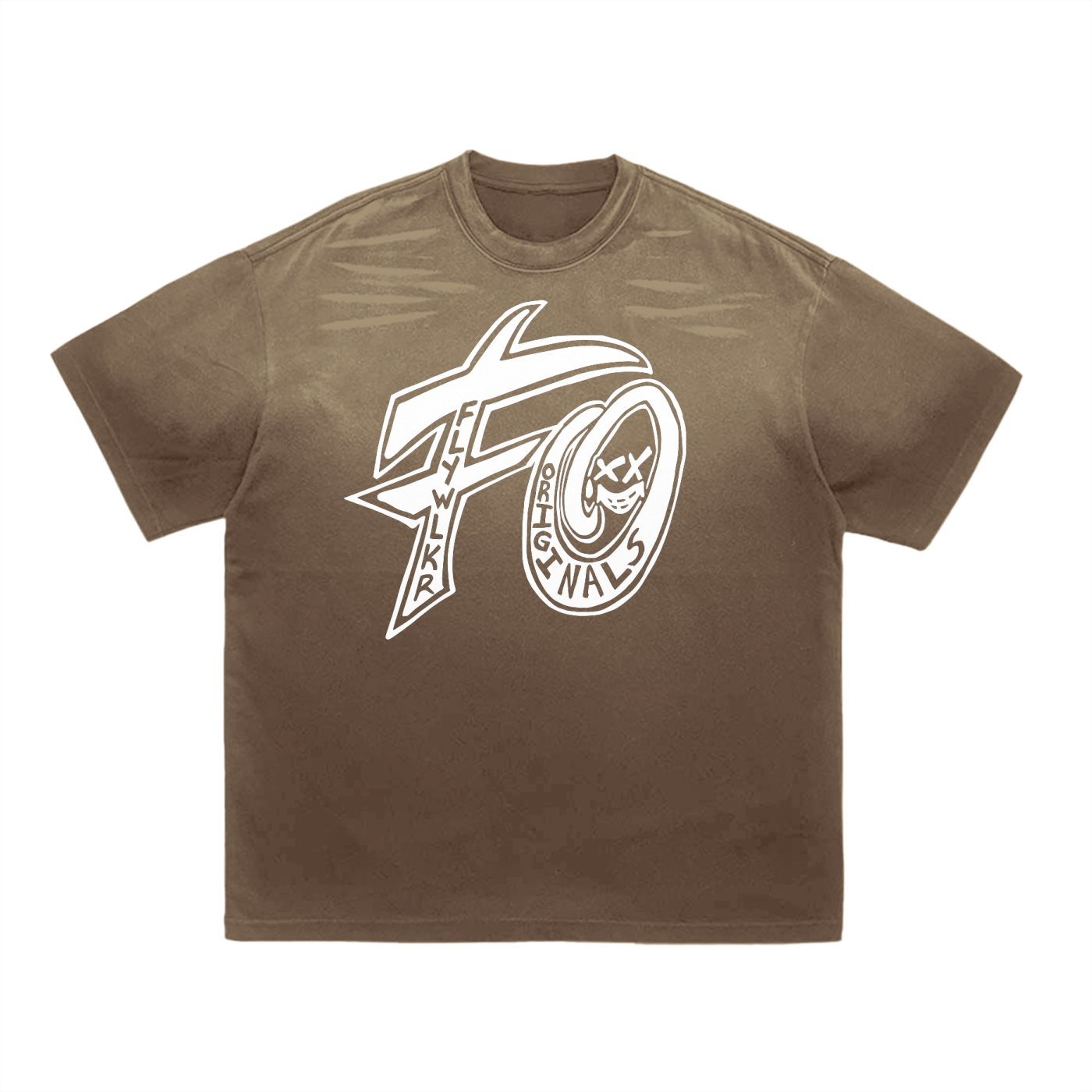 FLYWLKR "ORIGINALS" Tiger Stripe Gradient Washed T-Shirt