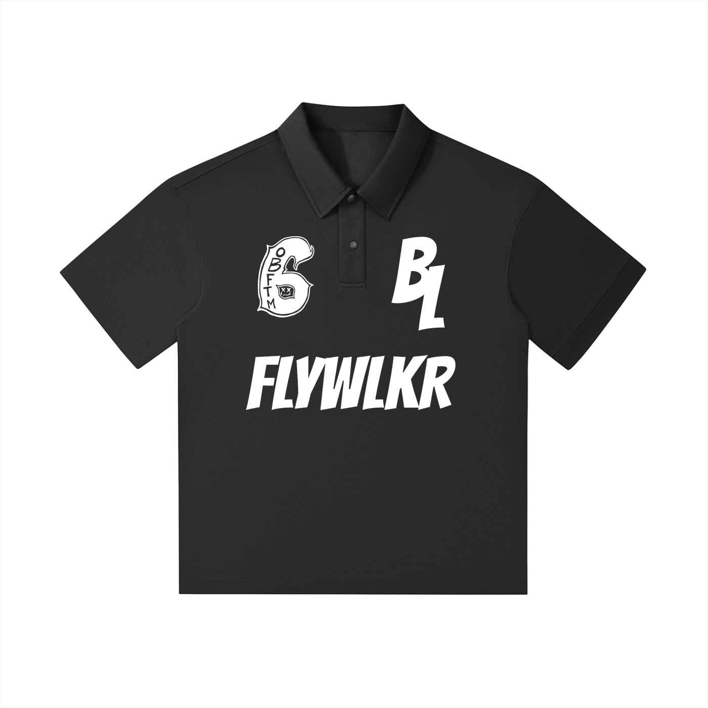 FLYWLKR "BREDY LANE SOCIAL CLUB" Drop Shoulder Short-Sleeve Polo