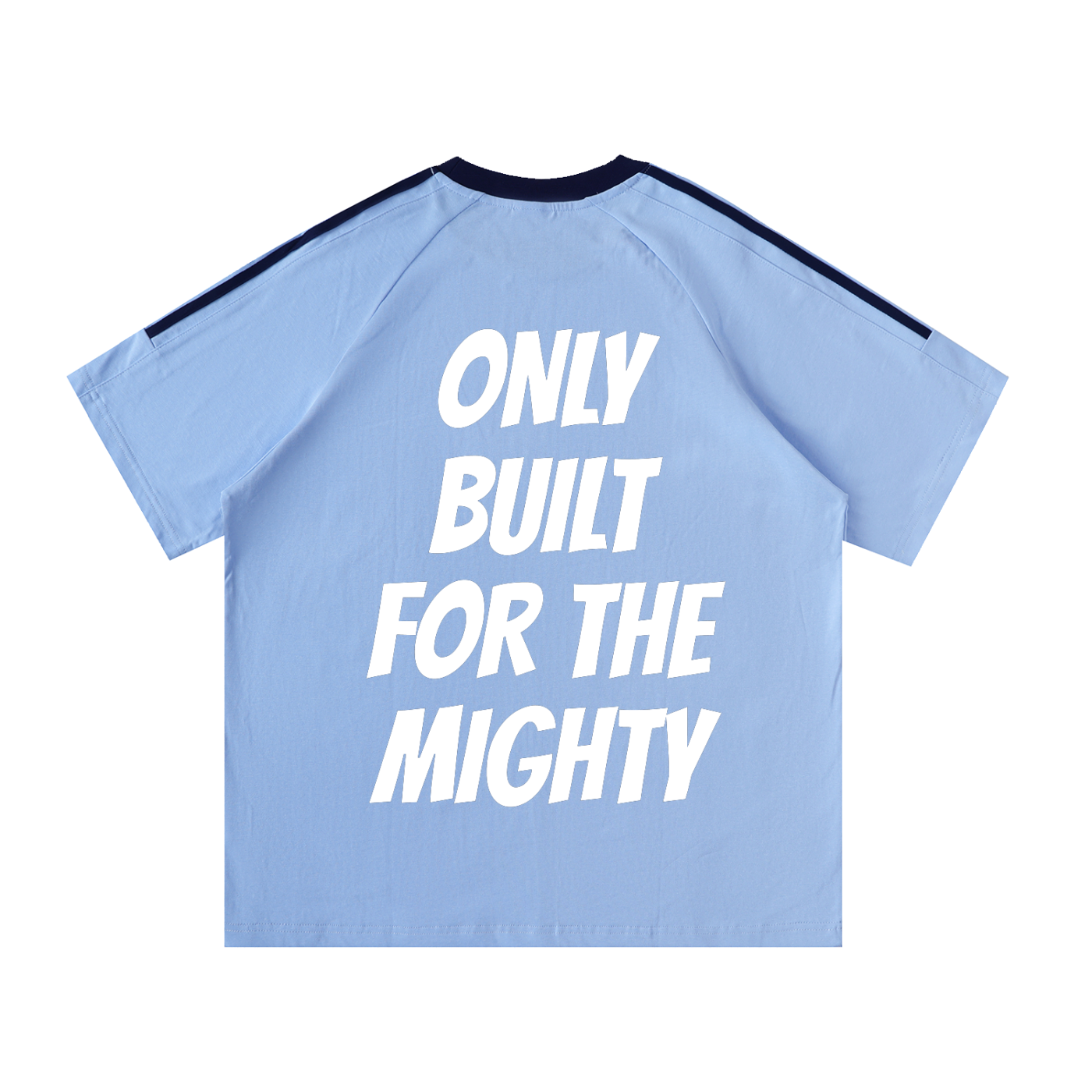 FLYWLKR "BREDY LANE SOCIAL CLUB" Contrast Tape Crewneck Cotton T-Shirt