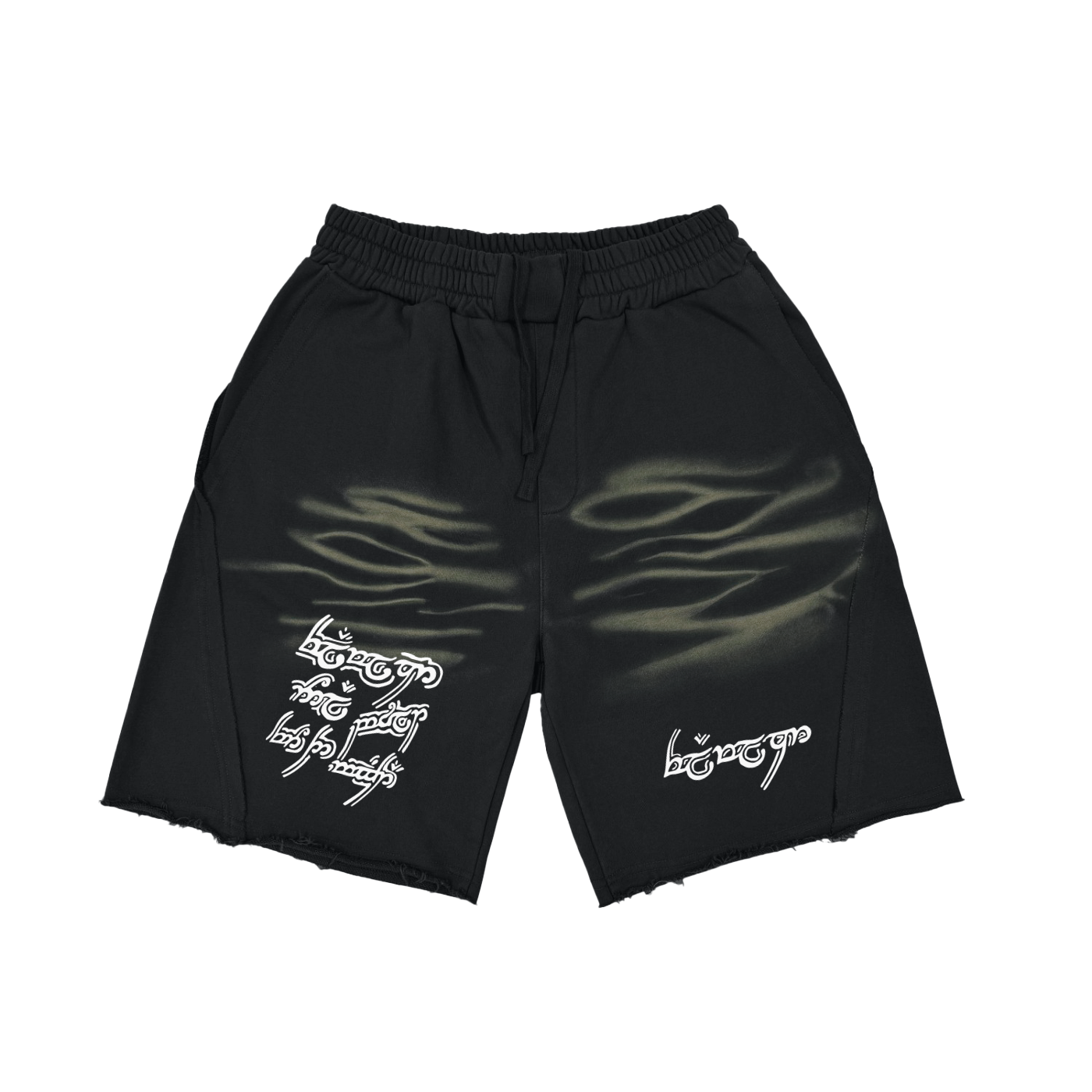 FLYWLKR "ORIGINALS" Vintage Washed Tiger Stripes Short Pants