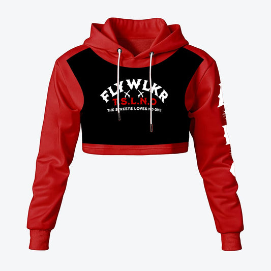 FLYWLKR "T.S.N.L.O" Women's Cropped Hoodie