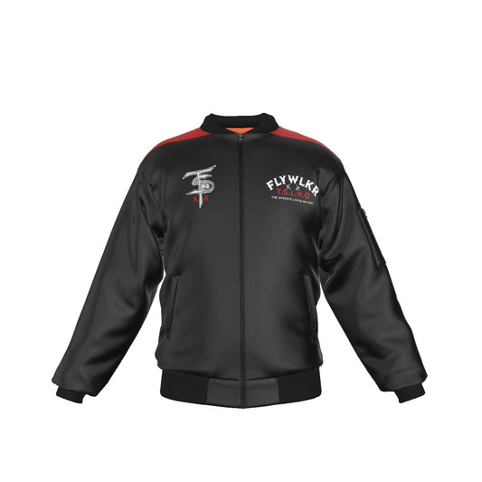 FLYWLKR "T.S.L.N.O" Men's Bomber Jacket With Sleeve Pocket