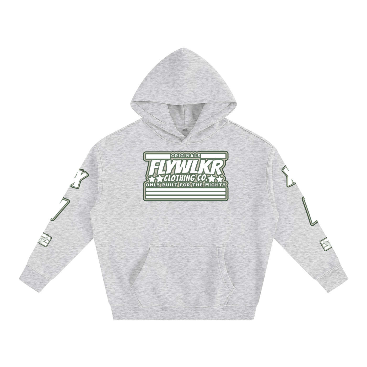 FLYWLKR ORIGINALS "OLIMOSSCREM" Oversize Fleeced Hoodie