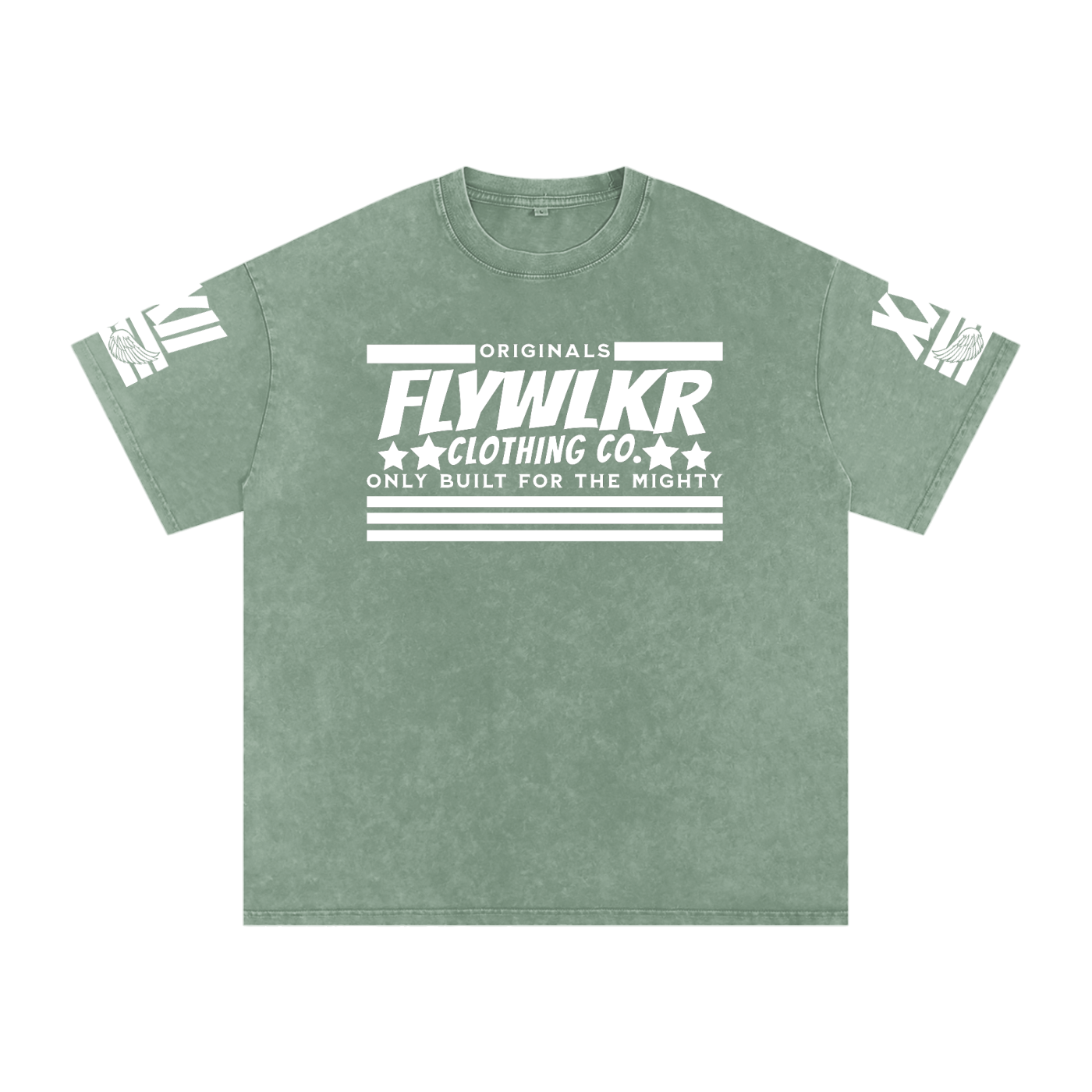 FLYWLKR "ORIGINALS" Snow Washed Oversized Cotton T-Shirt