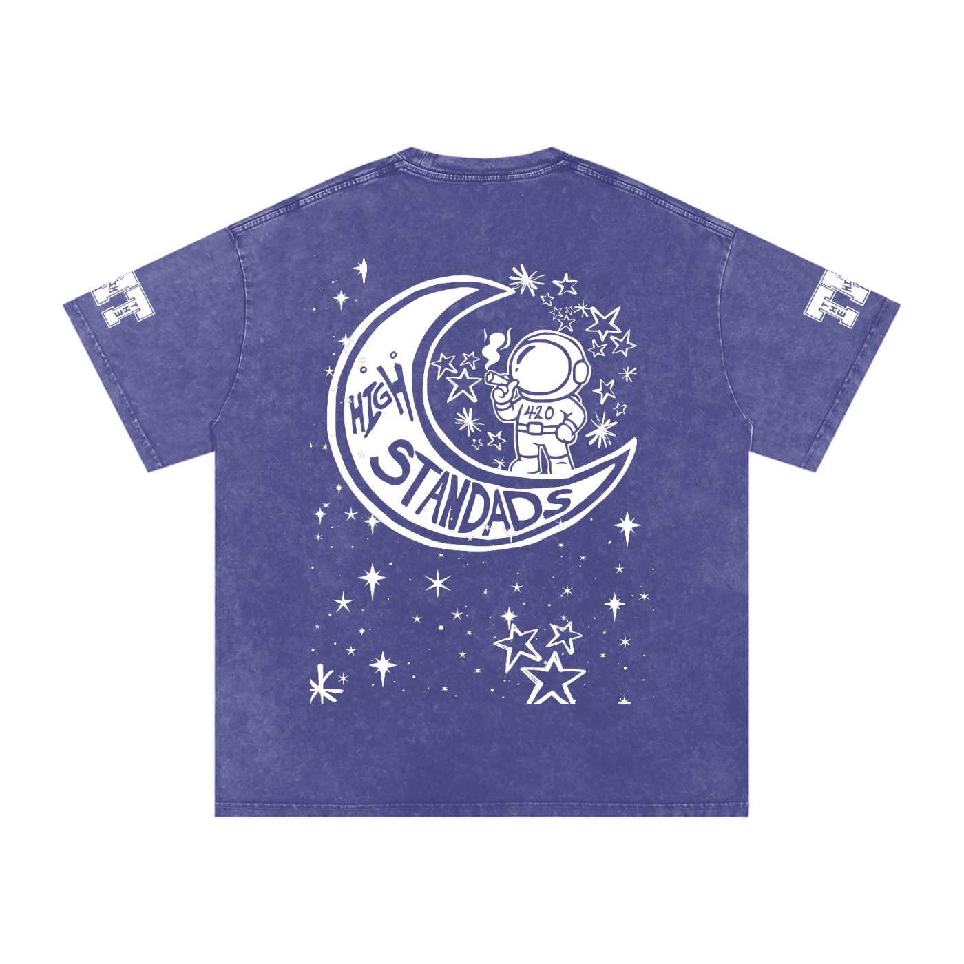 FLYWLKR "THE HIGH CLASS" Snow Washed Oversized Cotton T-Shirt