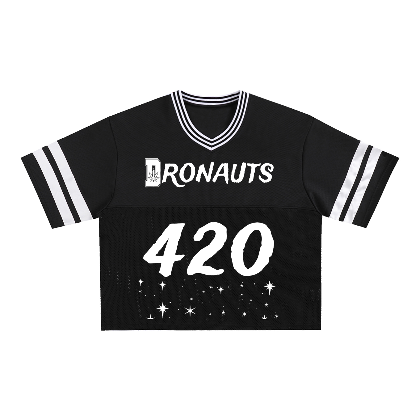 FLYWLKR "PAPER SPACESHIPS SMOKERS CLUB" Taped Mesh Boxy T-Shirt