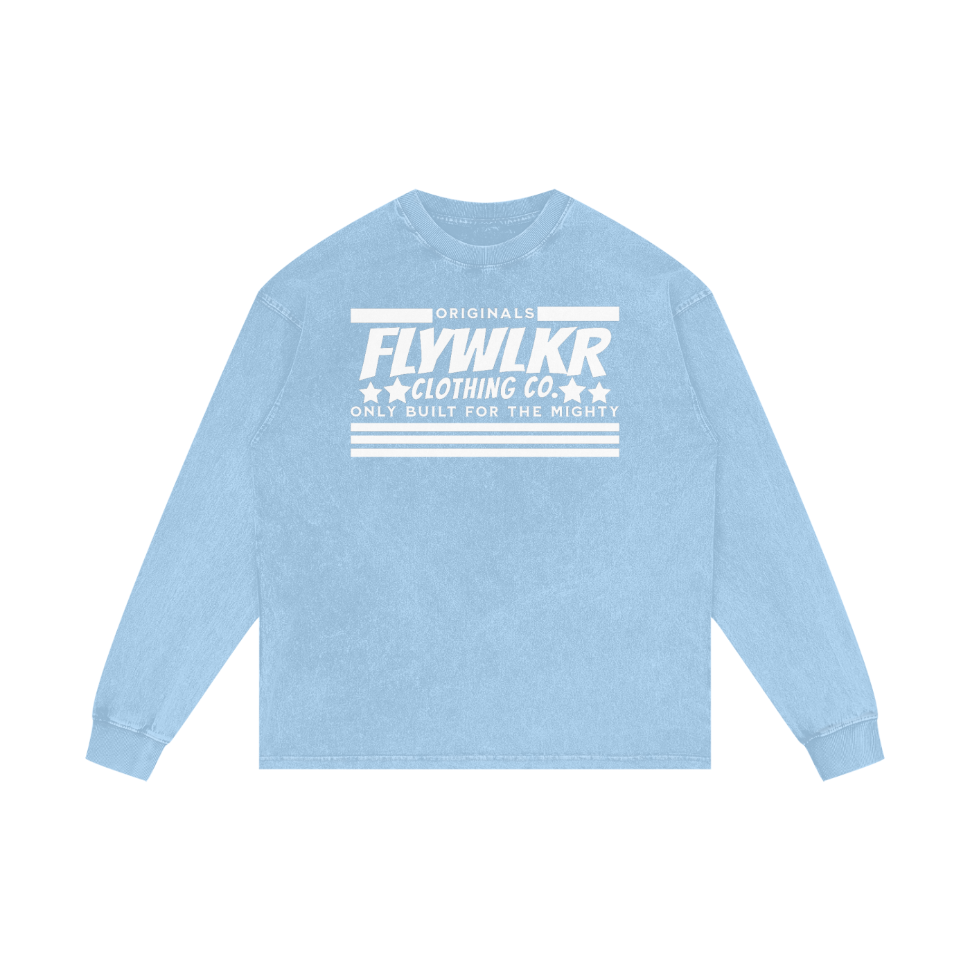 FLYWLKR "ORIGINALS" Acid Wash Oversize Long Sleeve T-Shirt