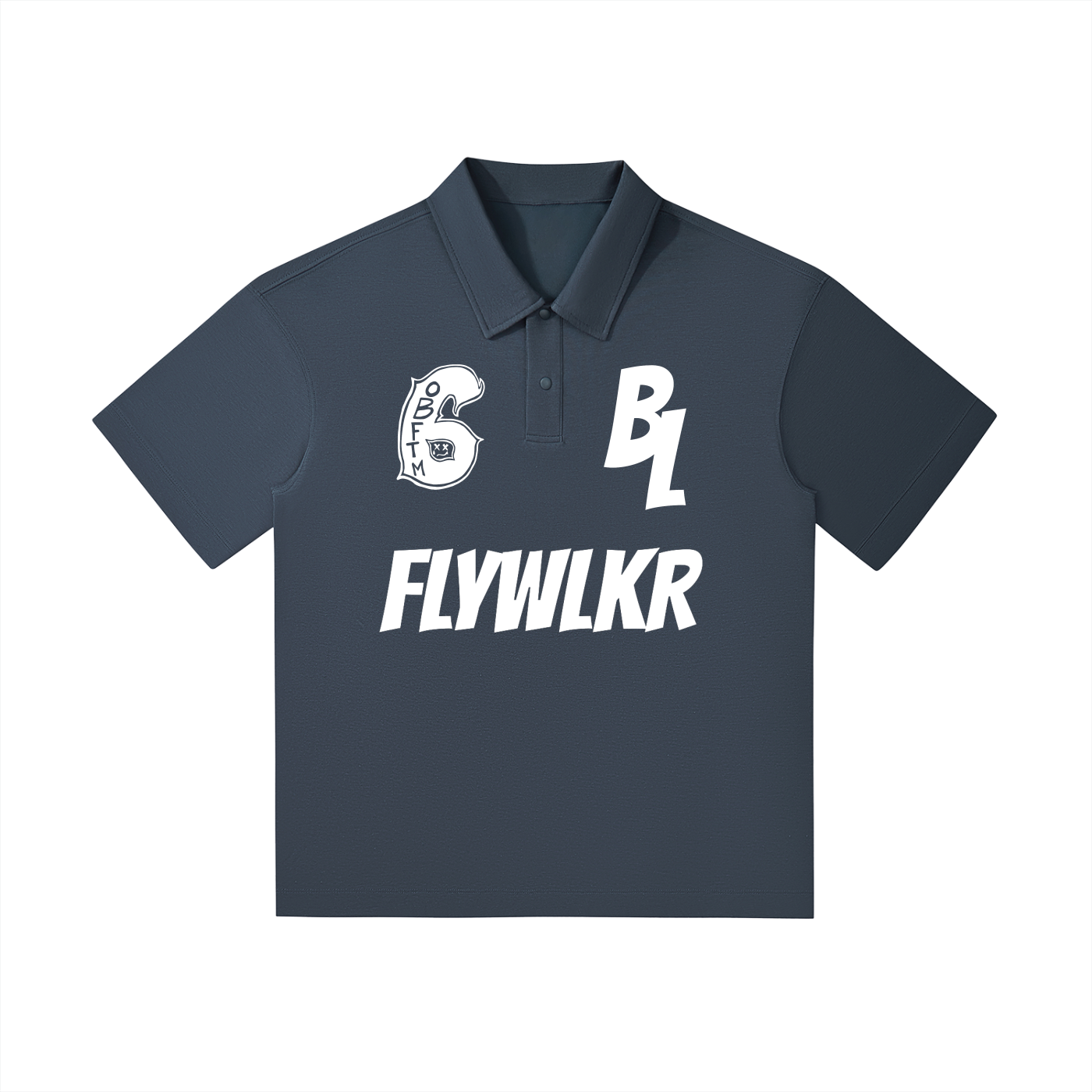 FLYWLKR "BREDY LANE SOCIAL CLUB" Drop Shoulder Short-Sleeve Polo