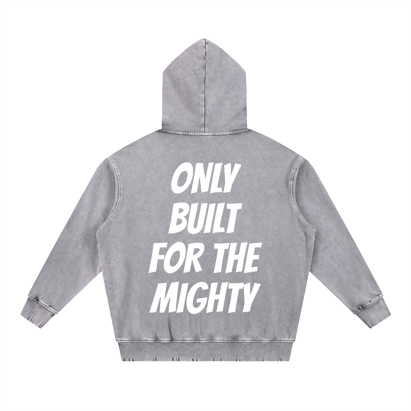 FLYWLKR "ORIGINALS" Snow Wash Hand-Frayed Heavyweight  Hoodie