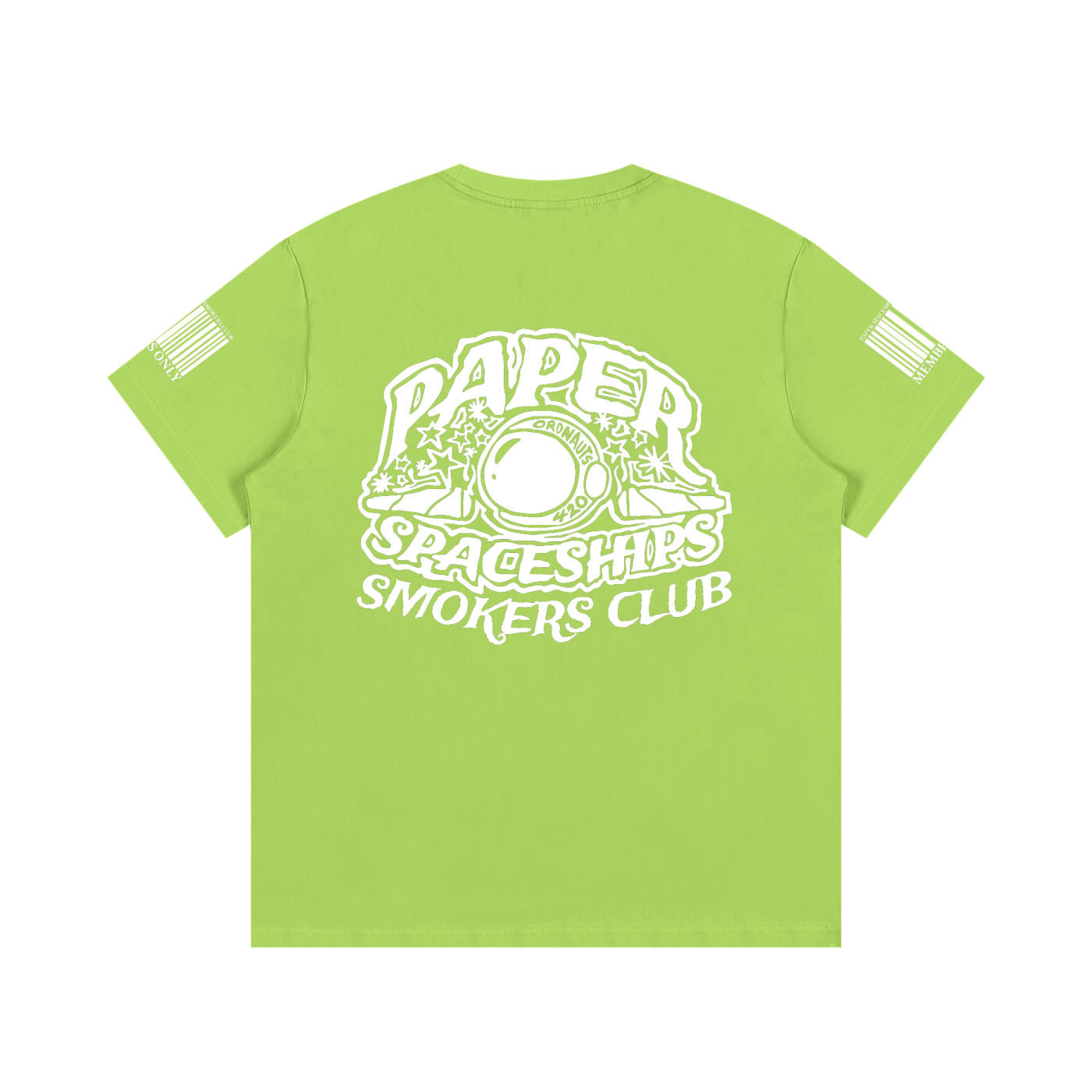 FLYWLKR "PAPER SPACESHIPS SMOKERS CLUB" Essential Cotton T-Shirt