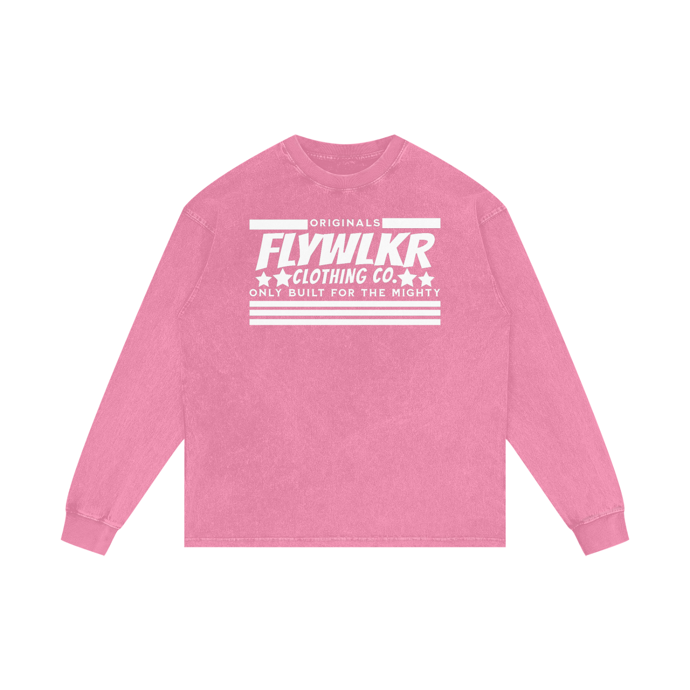 FLYWLKR "ORIGINALS" Acid Wash Oversize Long Sleeve T-Shirt