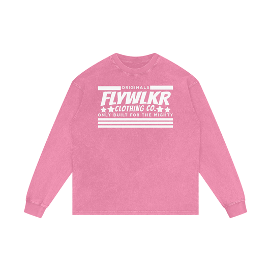 FLYWLKR "ORIGINALS" Acid Wash Oversize Long Sleeve T-Shirt