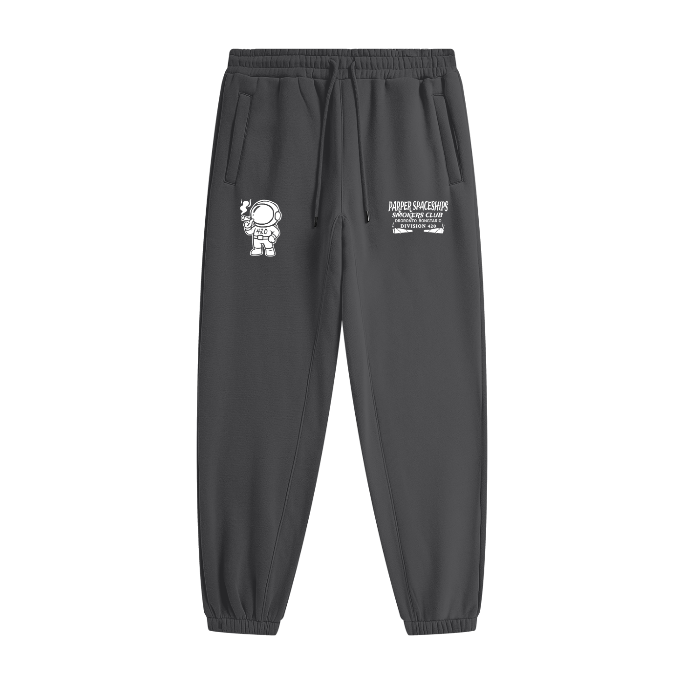 FLYWLKR "PAPER SPACESHIPS SMOKERS CLUB" Unisex Heavyweight Fleece Joggers