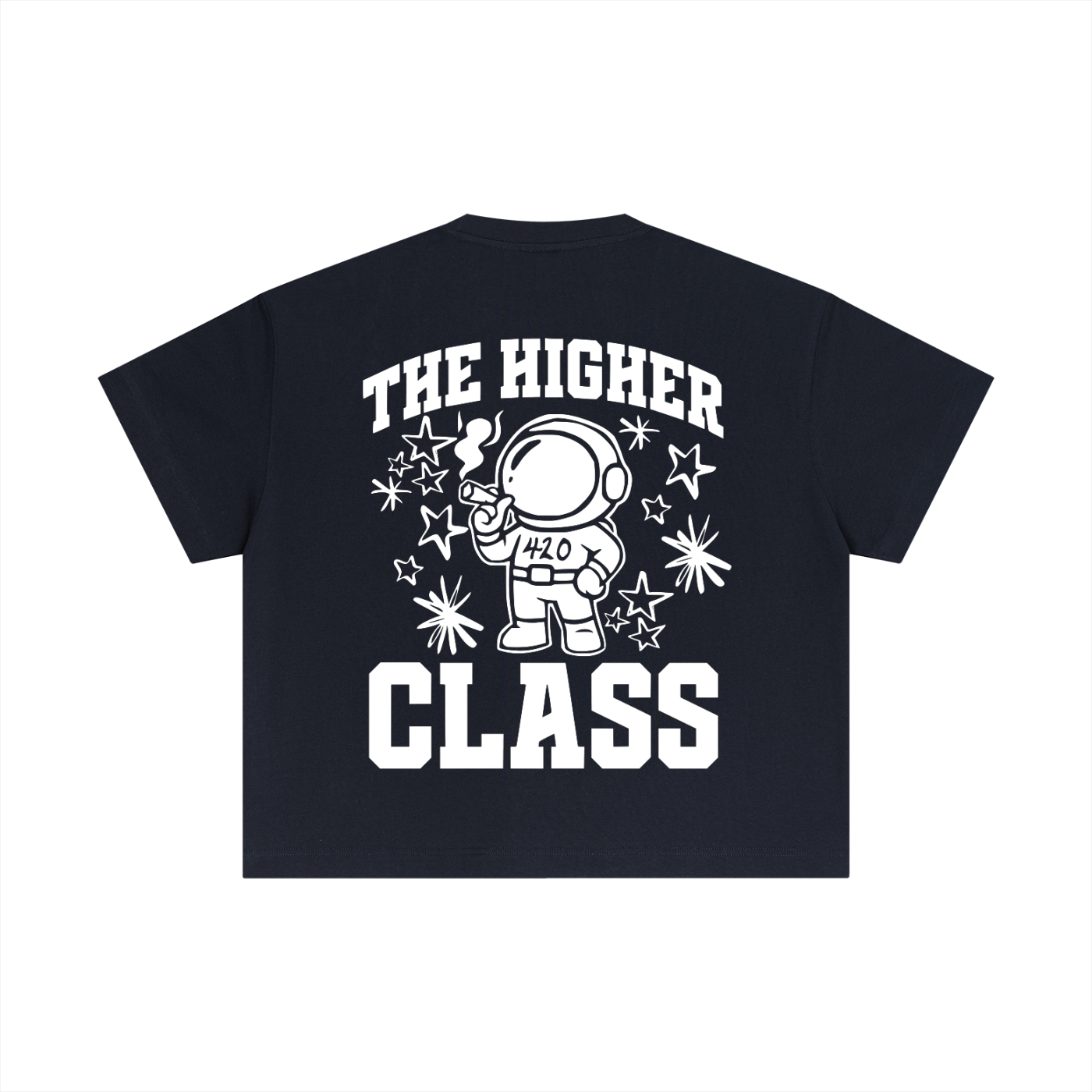 FLYWLKR "THE HIGH CLASS" Essential Cotton Boxy T-Shirt