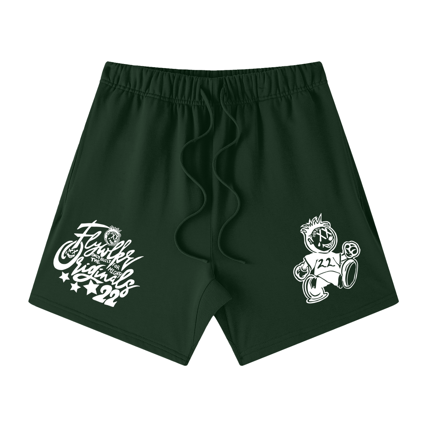 FLYWLKR "ORIGINALS" Unisex Earth Tone Loose Fit Cotton Shorts